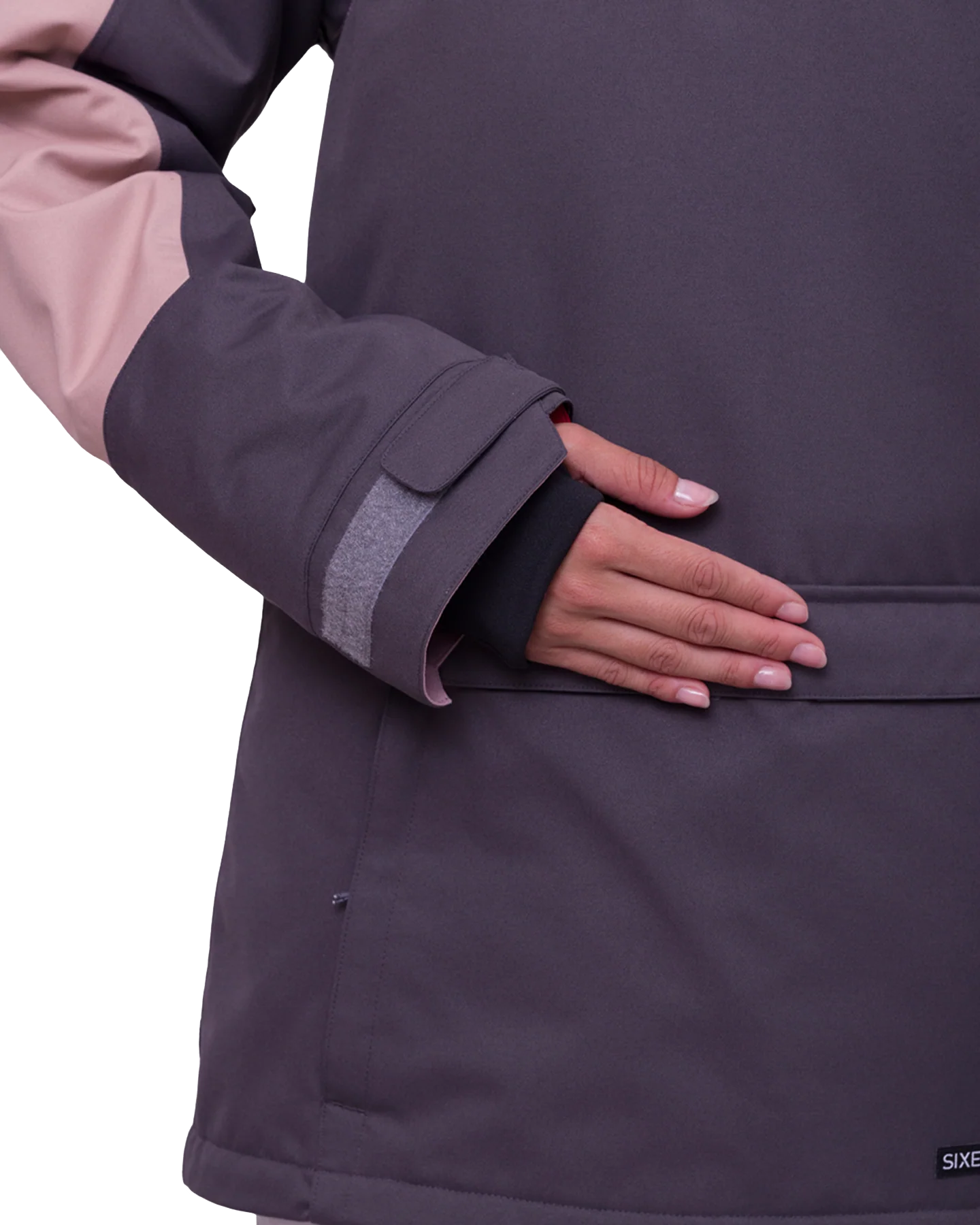 686 Women's Upton Anorak - Charcoal Colorblock (Size XS) - Image 10