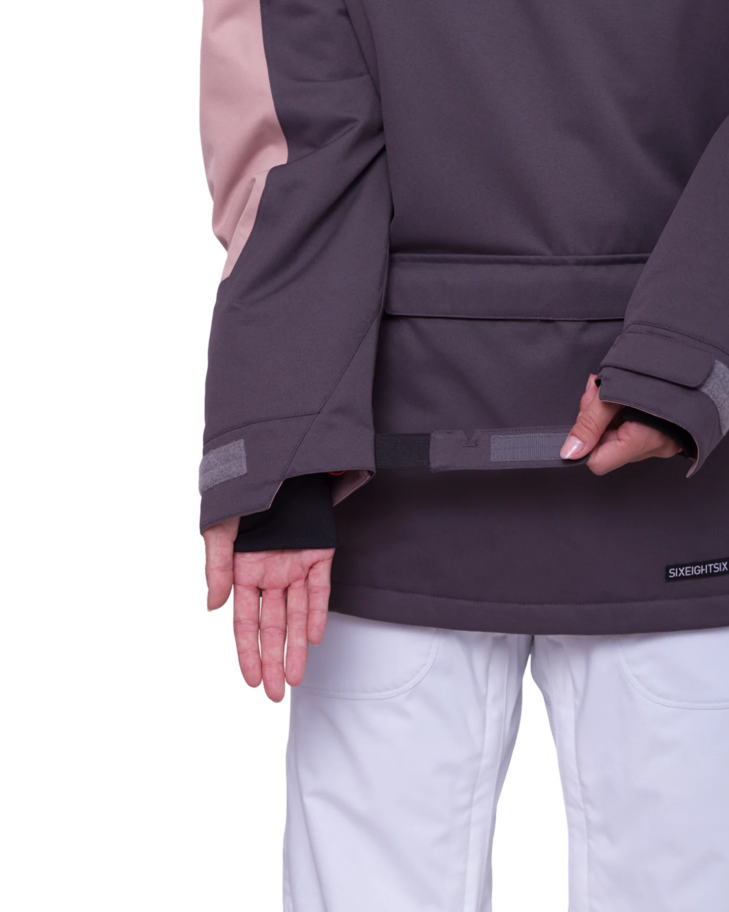 686 Women's Upton Anorak - Charcoal Colorblock (Size XS) - Image 9
