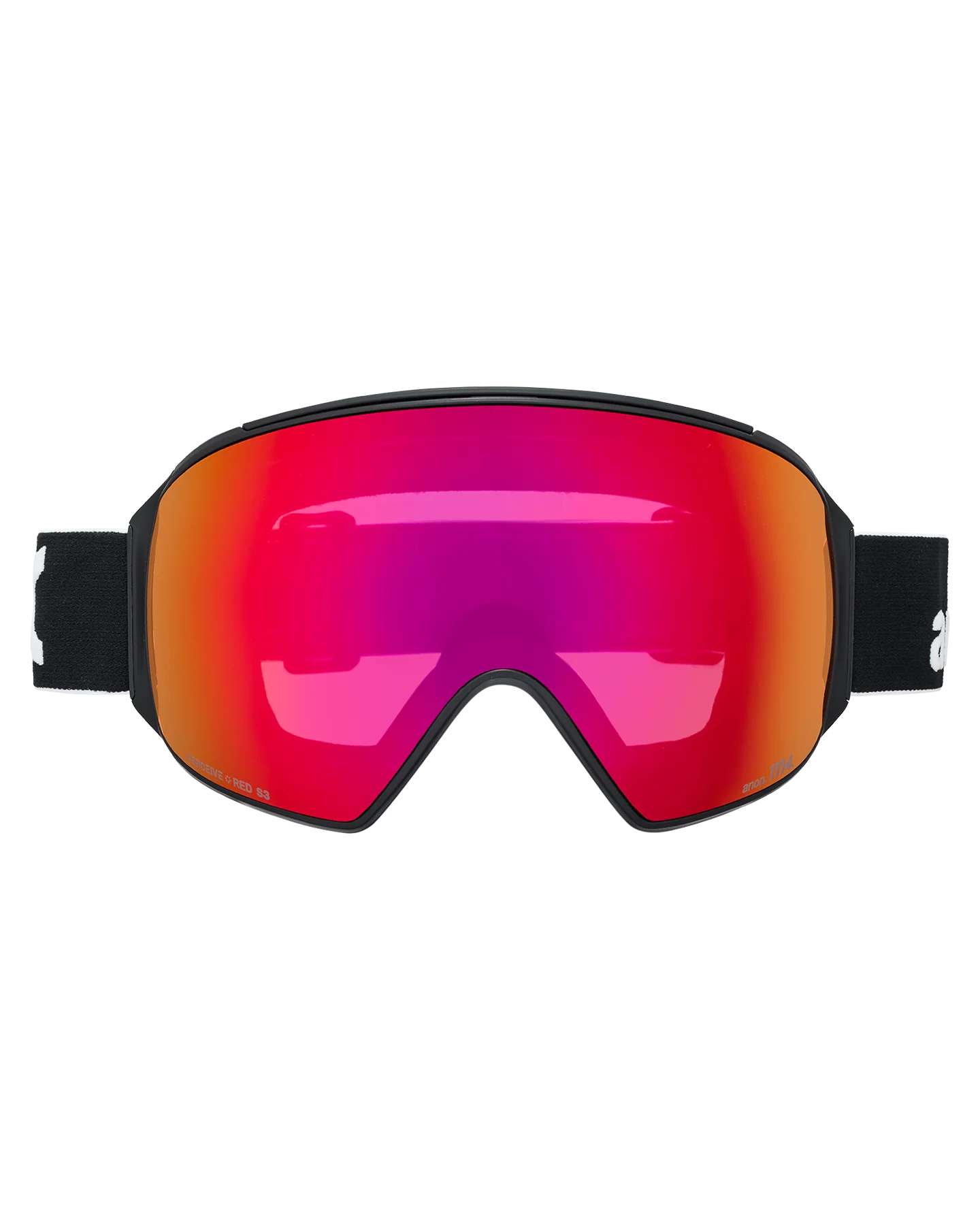Anon M4 (Toric) Low Bridge Snow Goggles + Bonus Lens + MFI® Face Mask - Black/Perceive Sunny Red - Image 3