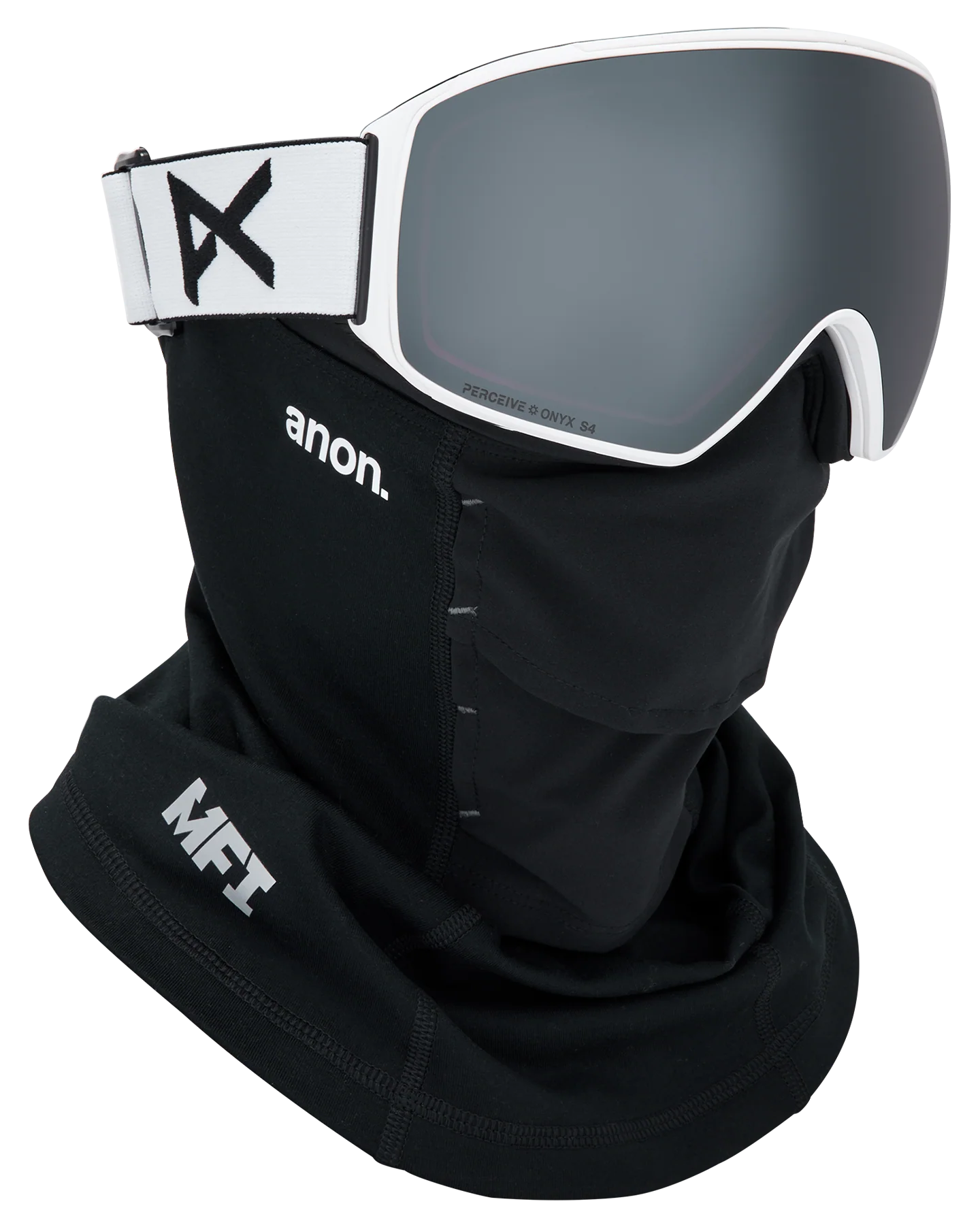 Anon M4 (Toric) Low Bridge Snow Goggles + Bonus Lens + MFI® Face Mask - White/Perceive Sunny Onyx - Image 5