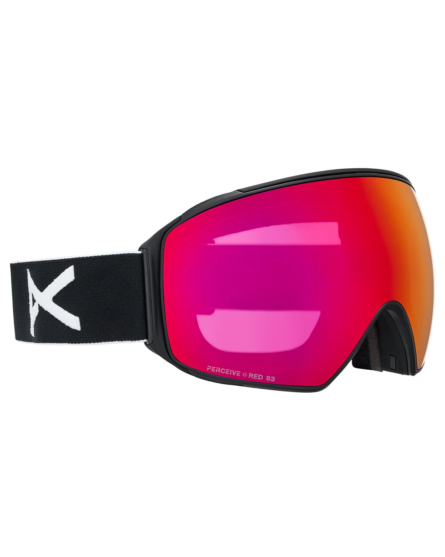 Anon M4 (Toric) Snow Goggles + Bonus Lens + MFI® Face Mask - Black/Perceive Sunny Red