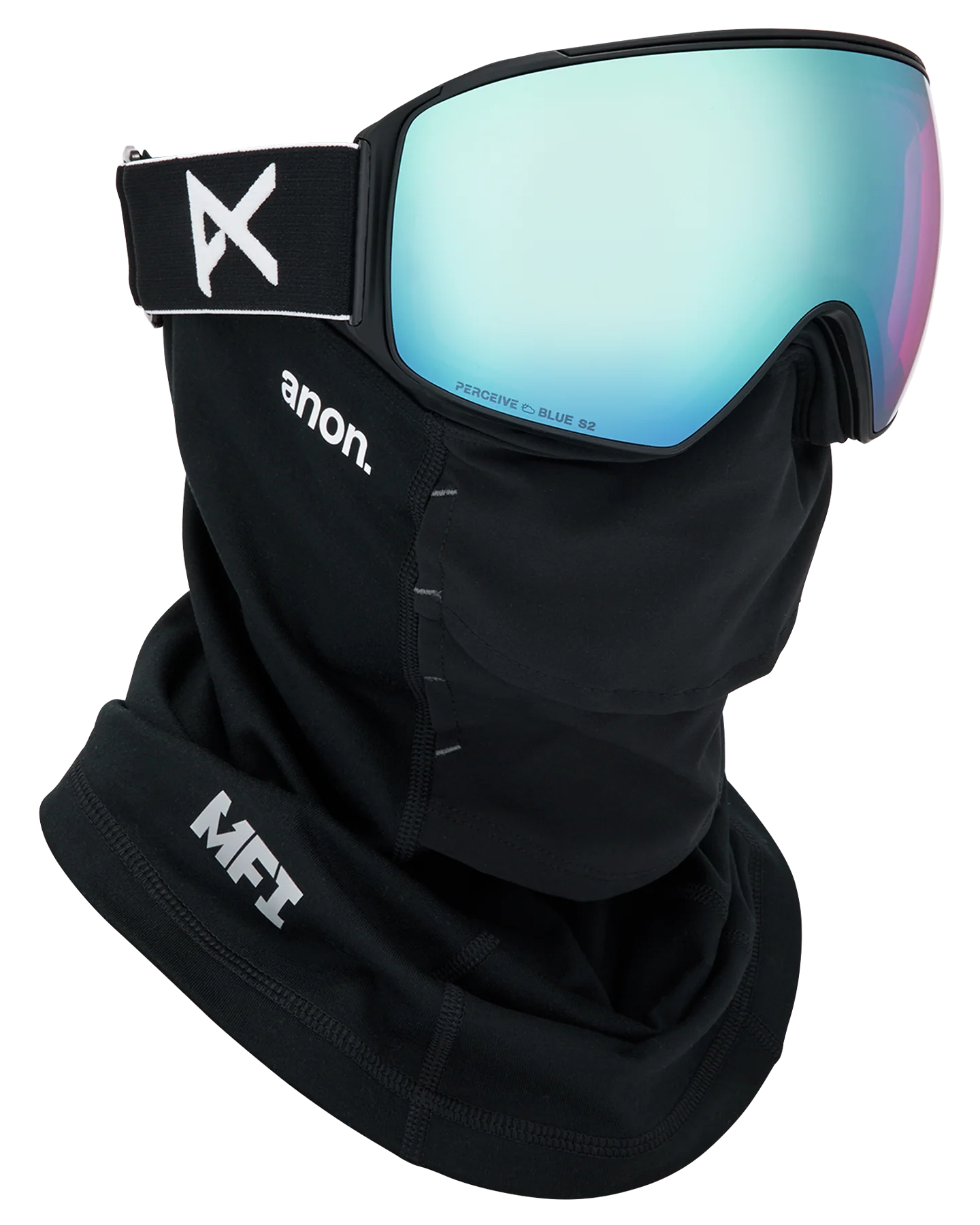 Anon M4 (Toric) Snow Goggles + Bonus Lens + MFI® Face Mask - Black/Perceive Variable Blue Lens - Image 5