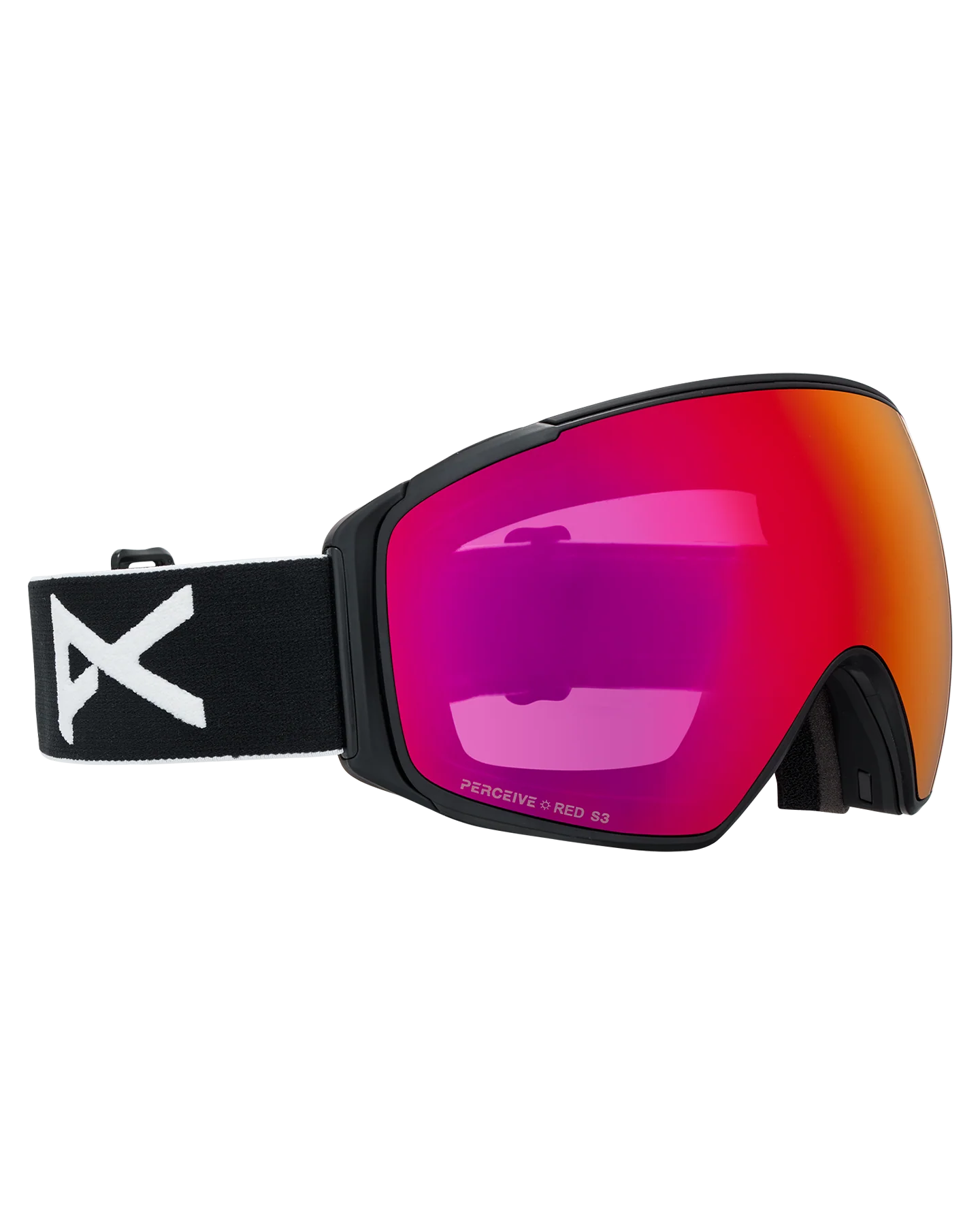 Anon M4S (Toric) Snow Goggles + Bonus Lens + MFI® Face Mask - Black/Perceive Sunny Red