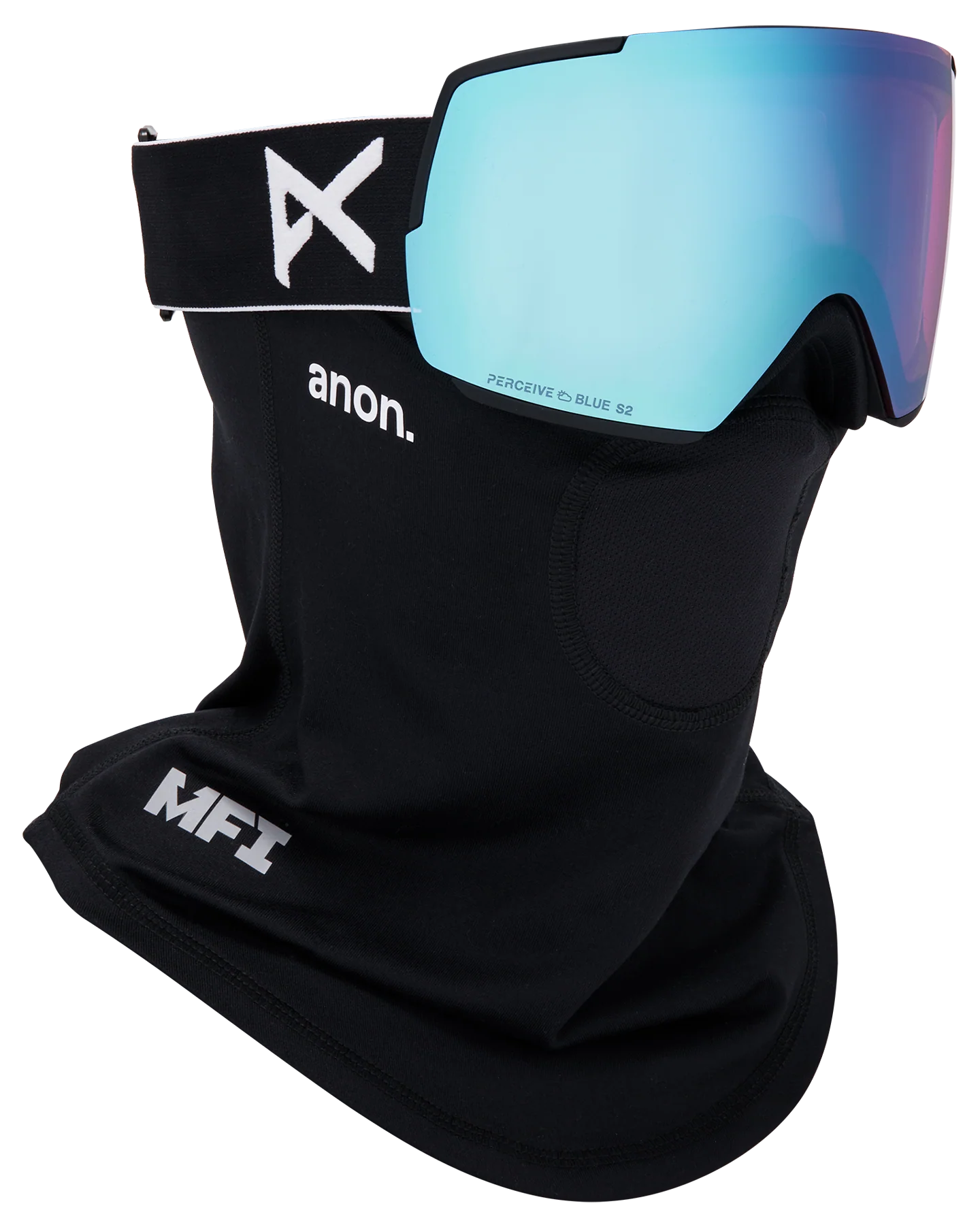 Anon M5 Snow Goggles + Bonus Lens + MFI® Face Mask - Black/Perceive Variable Blue - Image 5