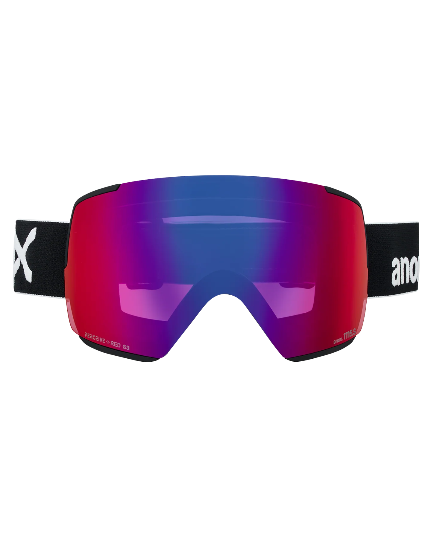 Anon M5S Low Bridge Snow Goggles + Bonus Lens + MFI® Face Mask - Black/Perceive Sunny Red - Image 3
