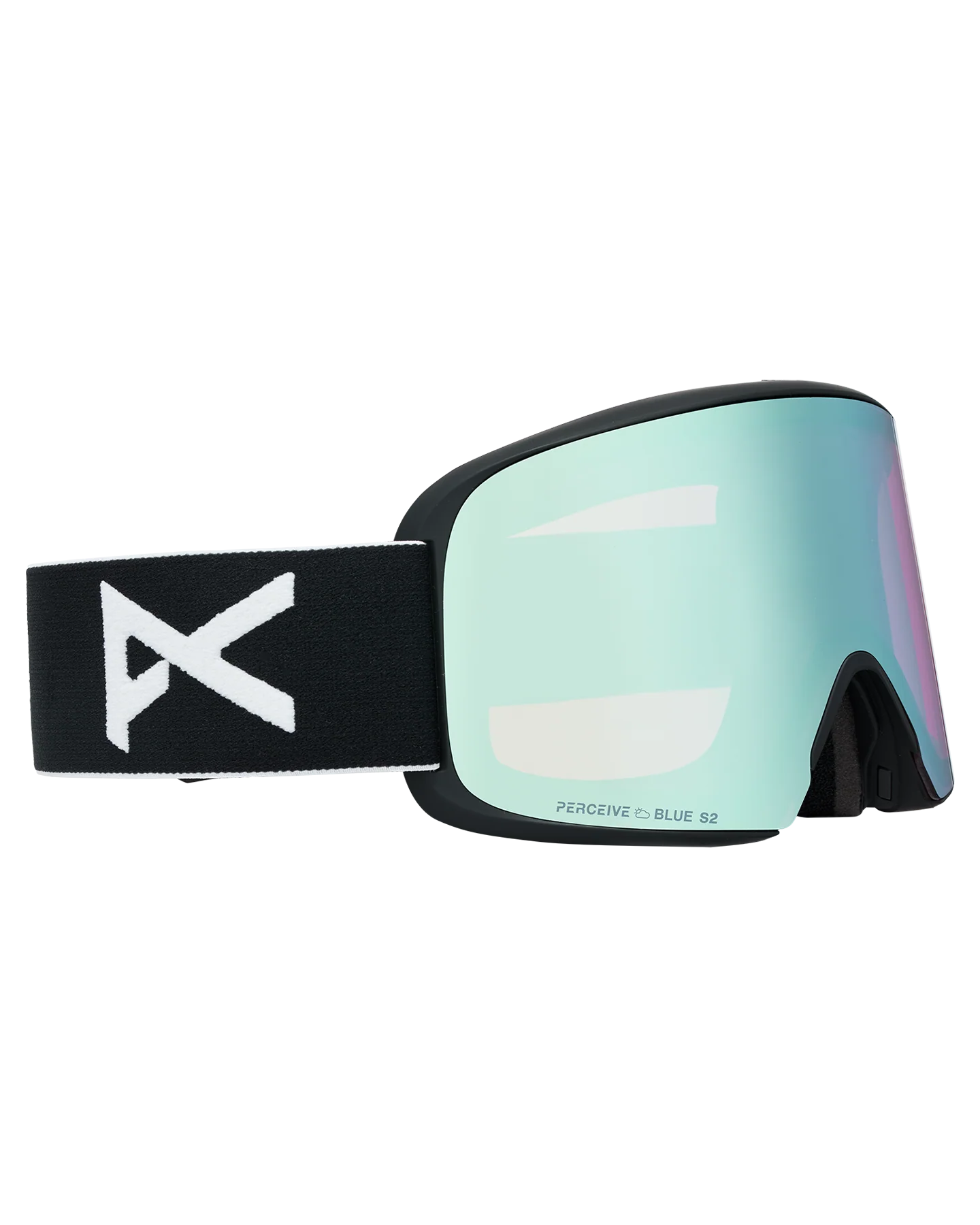 Anon M6 Low Bridge Snow Goggles + Bonus Lens + MFI® Face Mask - Black/Perceive Variable Blue