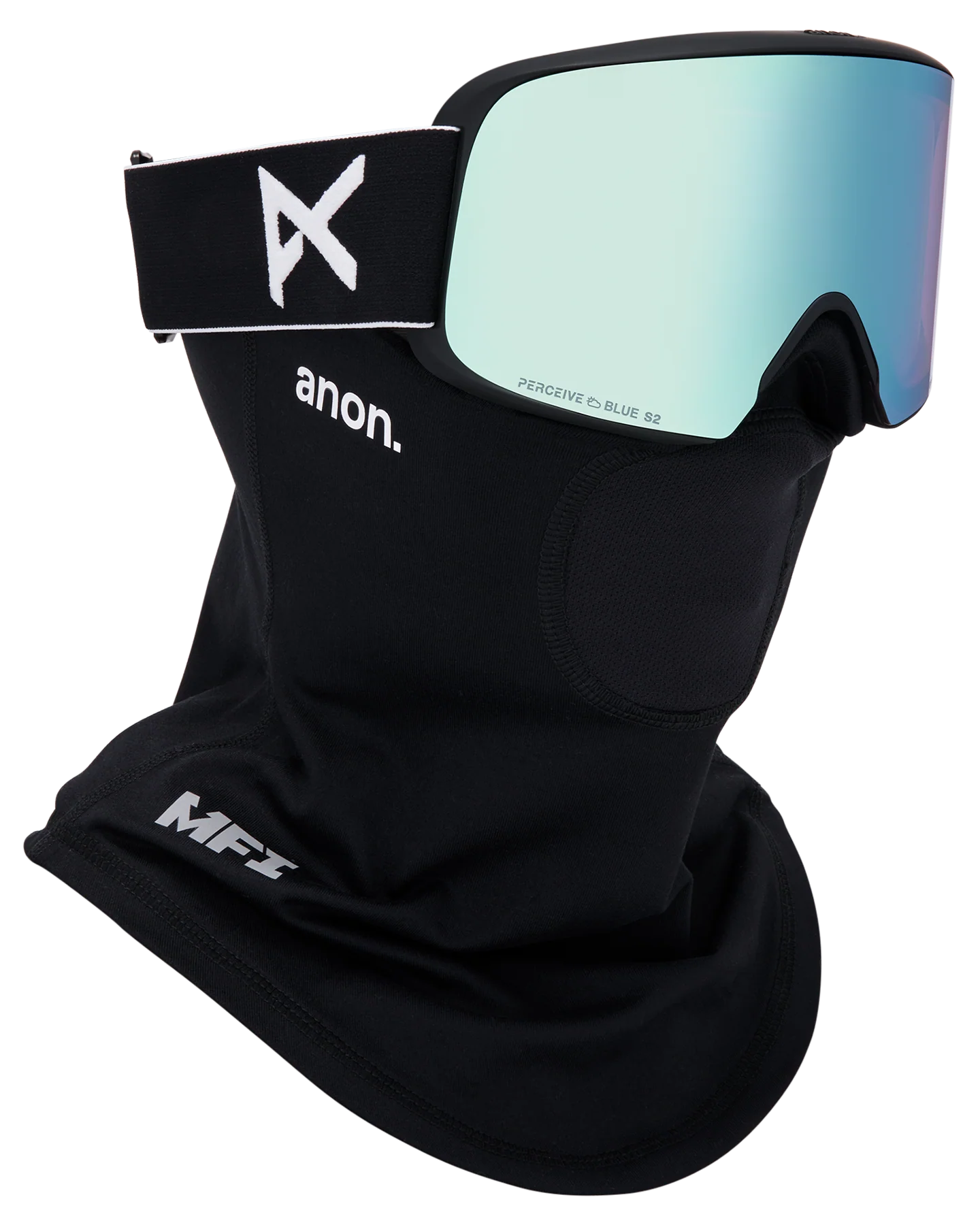 Anon M6 Snow Goggles + Bonus Lens + MFI® Face Mask - Black/Perceive Variable Blue - Image 5