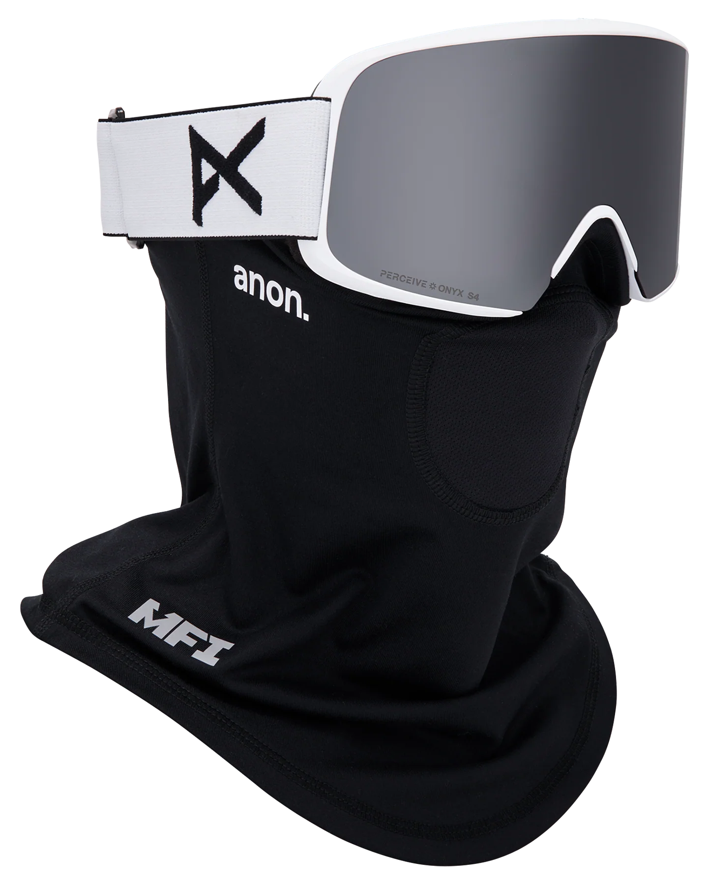 Anon M6 Snow Goggles + Bonus Lens + MFI® Face Mask - White/Perceive Sunny Onyx - Image 5