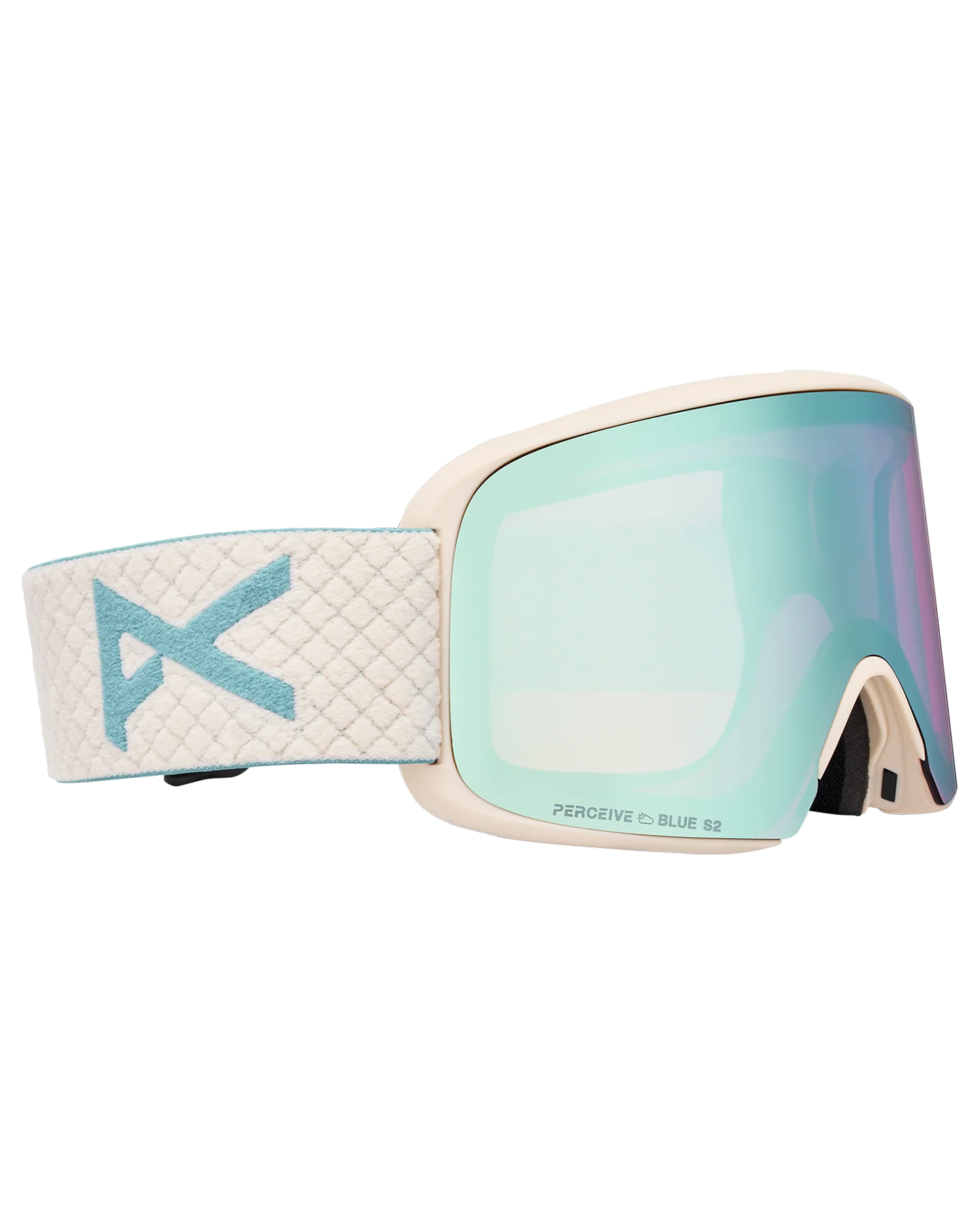 Anon M6S Snow Goggles + Bonus Lens + MFI® Face Mask - Oat/Perceive Variable Blue