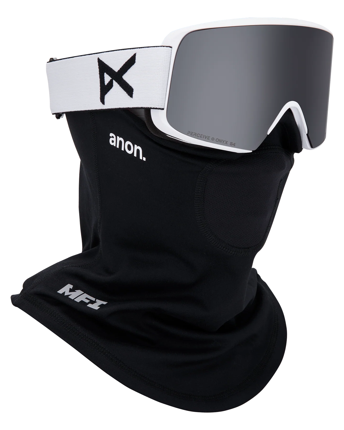 Anon M6S Snow Goggles + Bonus Lens + MFI® Face Mask - White/Perceive Sunny Onyx - Image 5