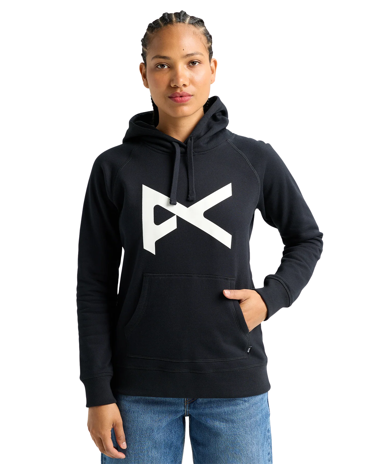 Anon Pullover Hoodie - Black/White - Image 2