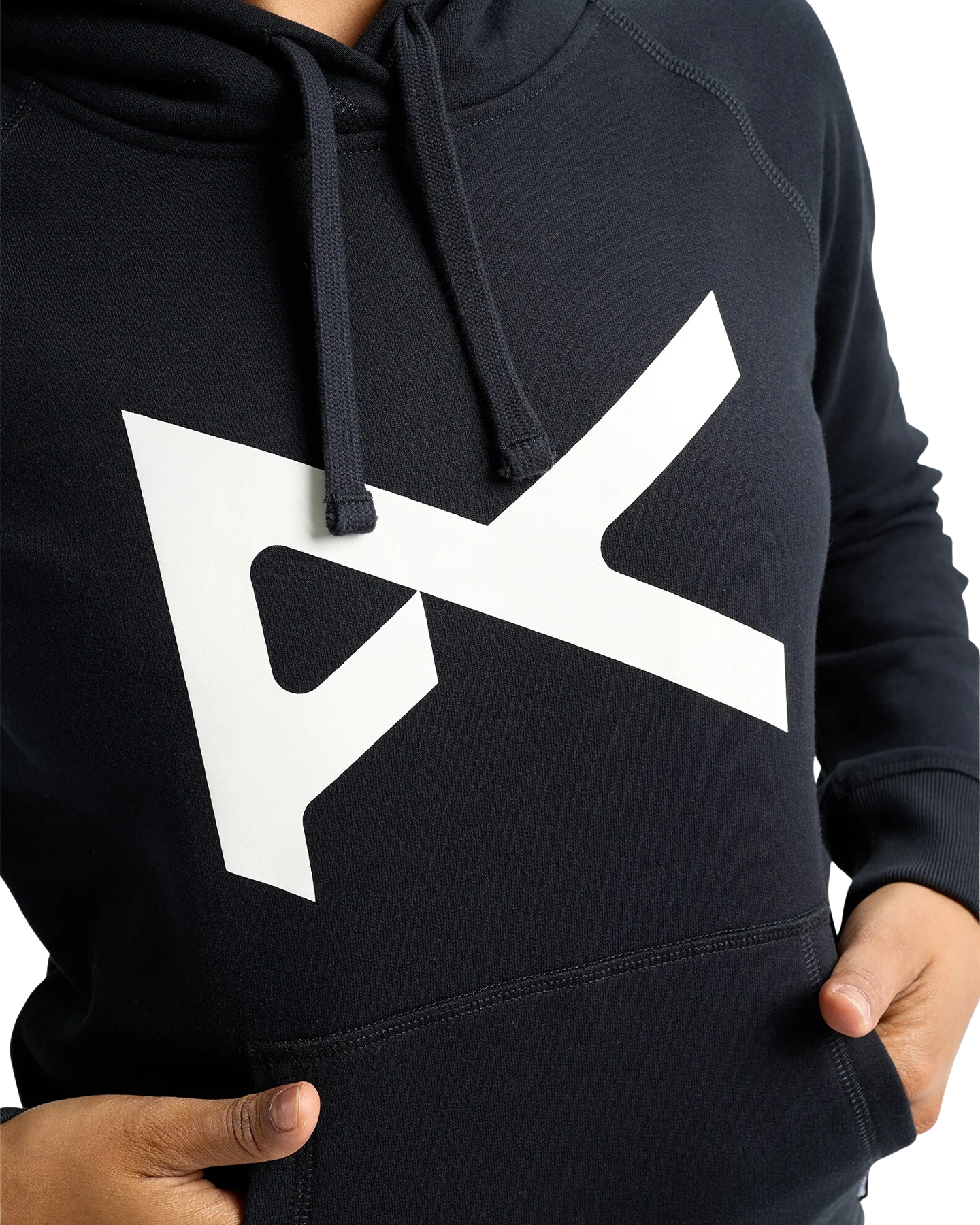 Anon Pullover Hoodie - Black/White - Image 4
