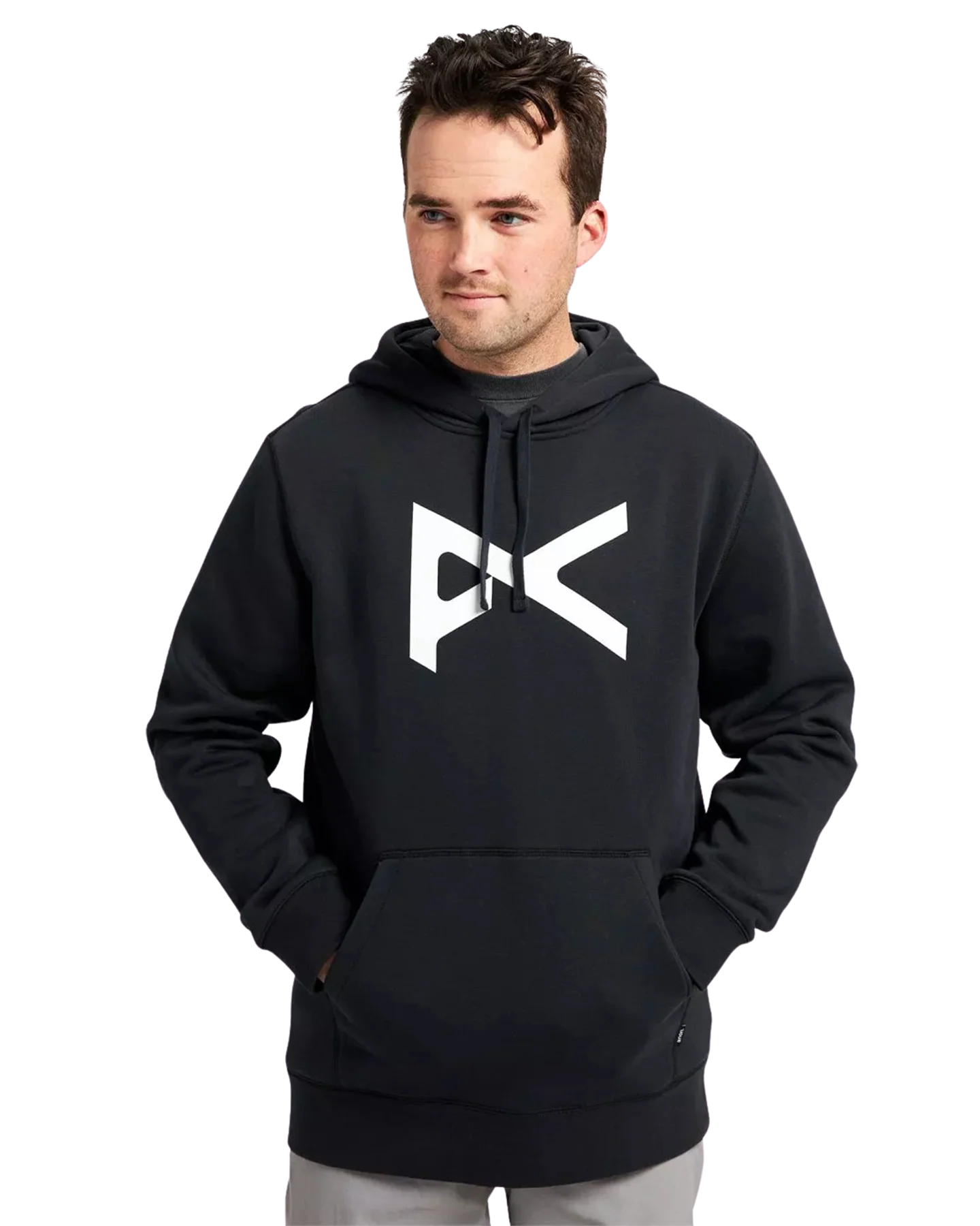 Anon Pullover Hoodie - Black/White - Image 6