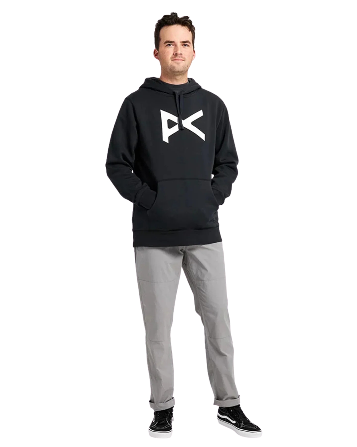 Anon Pullover Hoodie - Black/White - Image 8