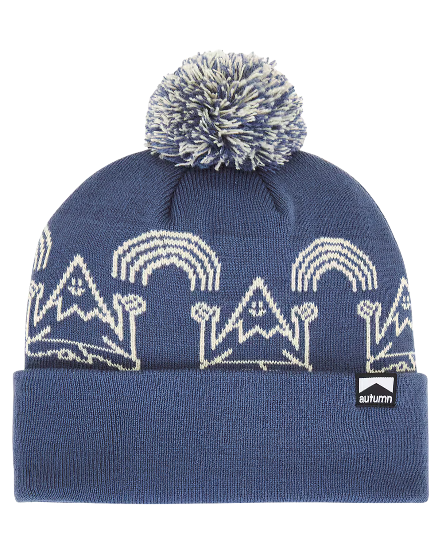 Autumn Mindful Mountain Pom Beanie - Dutch Blue - Image 2