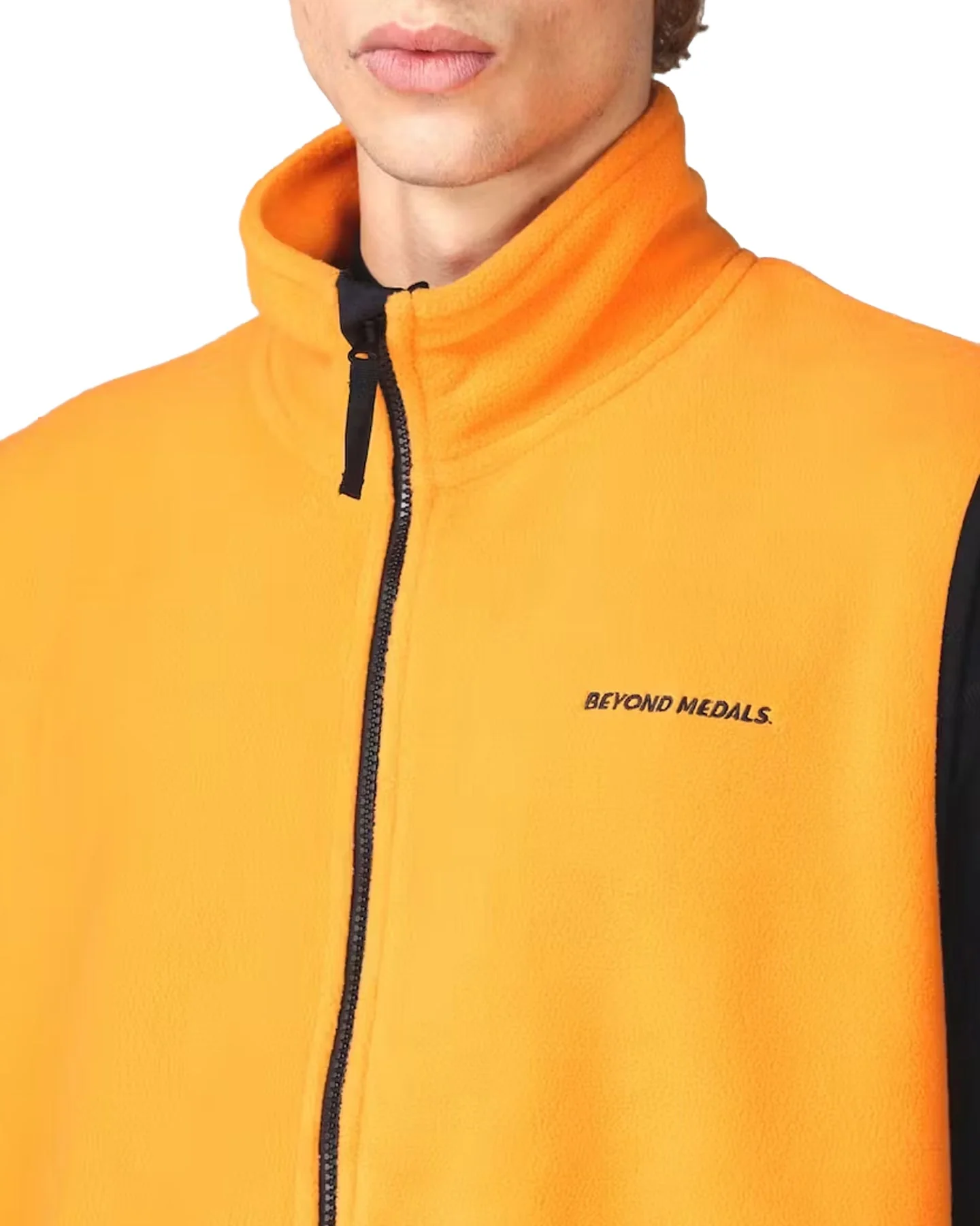Beyond Medals Fleece Vest - Orange - Image 5