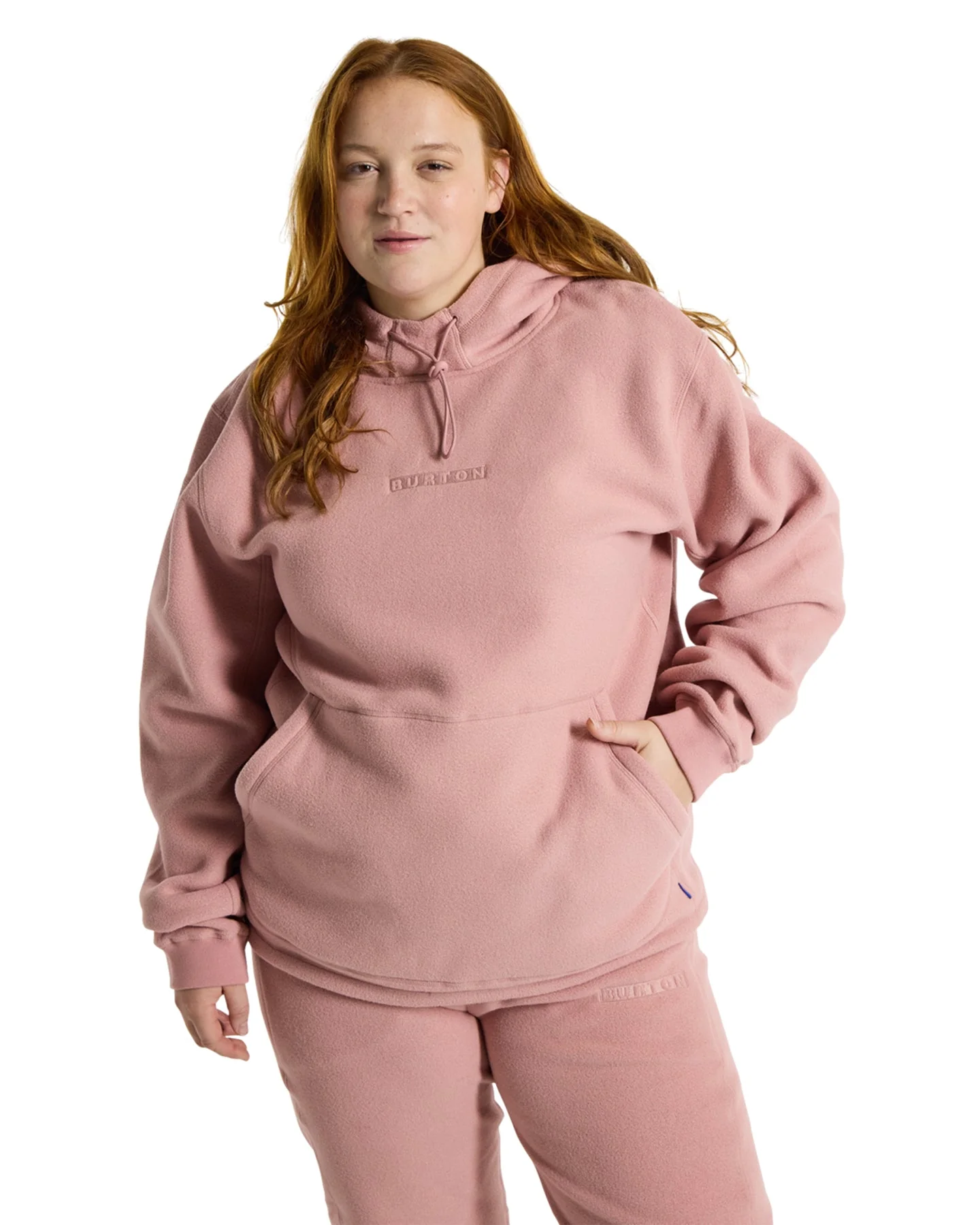 Burton Cinder Hooded Pullover - Powder Blush - Image 2