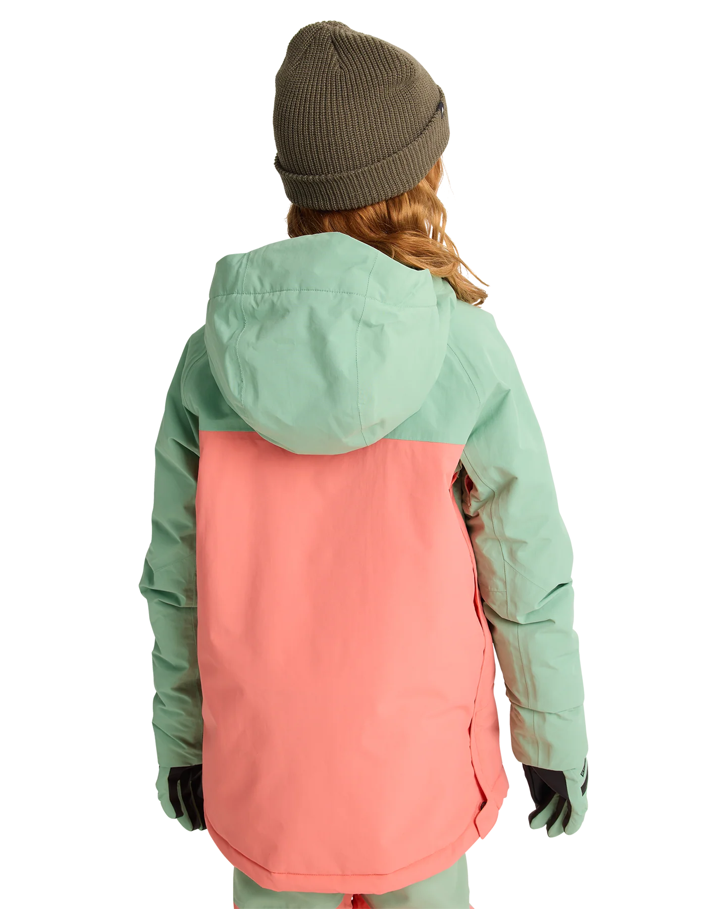 Burton Kids' Frostner 2L Anorak Snow Jacket - Soft Sage/Peach Echo - Image 5