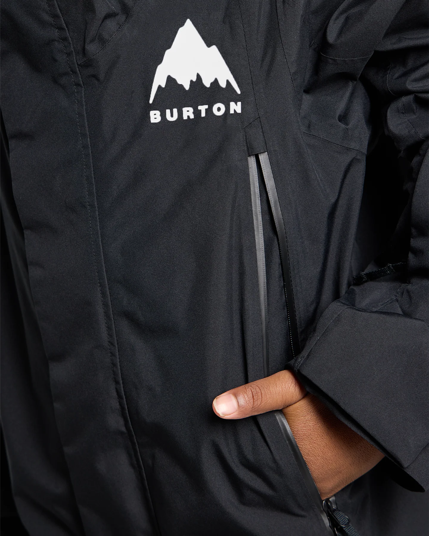 Burton Kids' Gore-Tex Shell Snow Jacket - True Black - Image 7