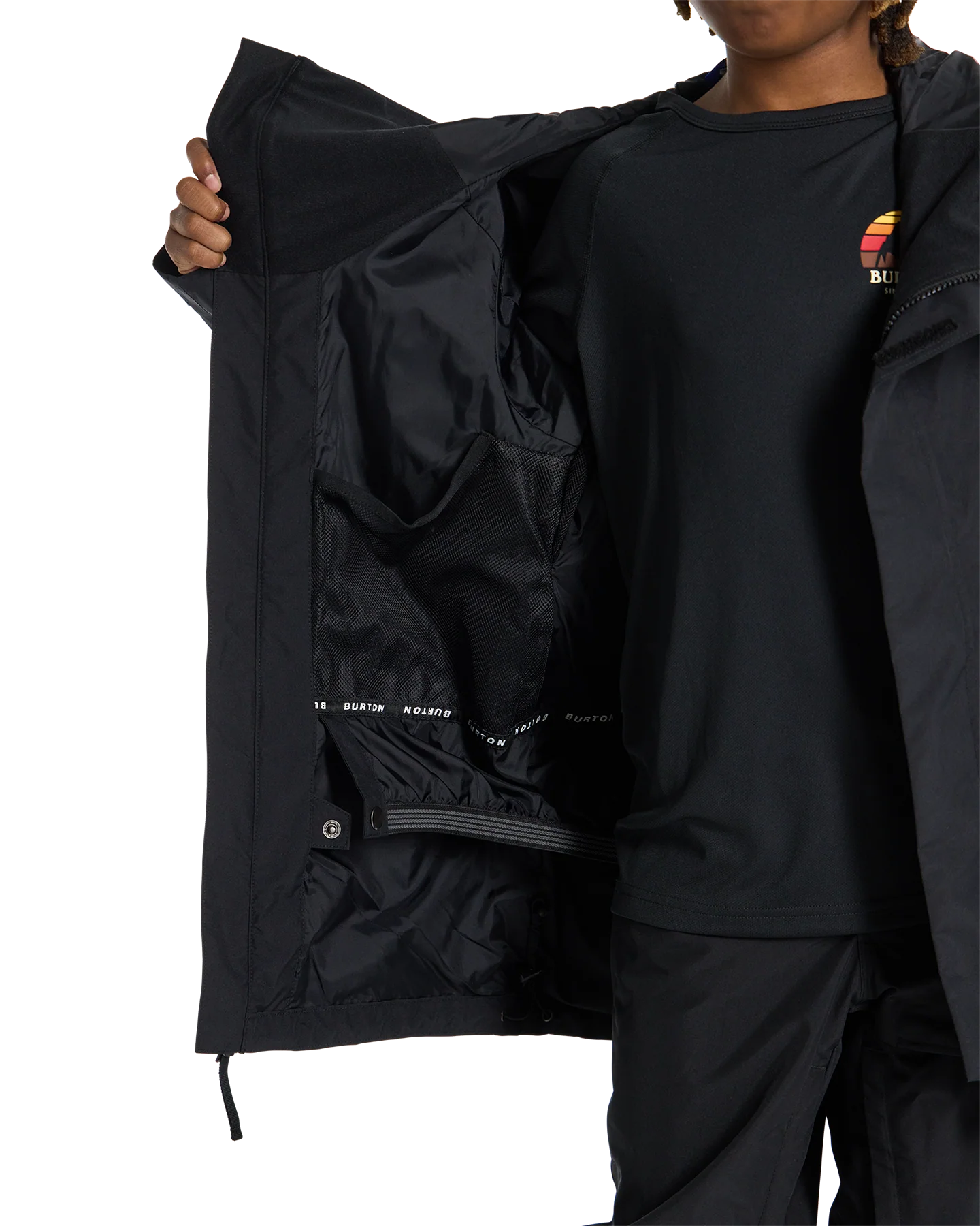 Burton Kids' Gore-Tex Shell Snow Jacket - True Black - Image 8