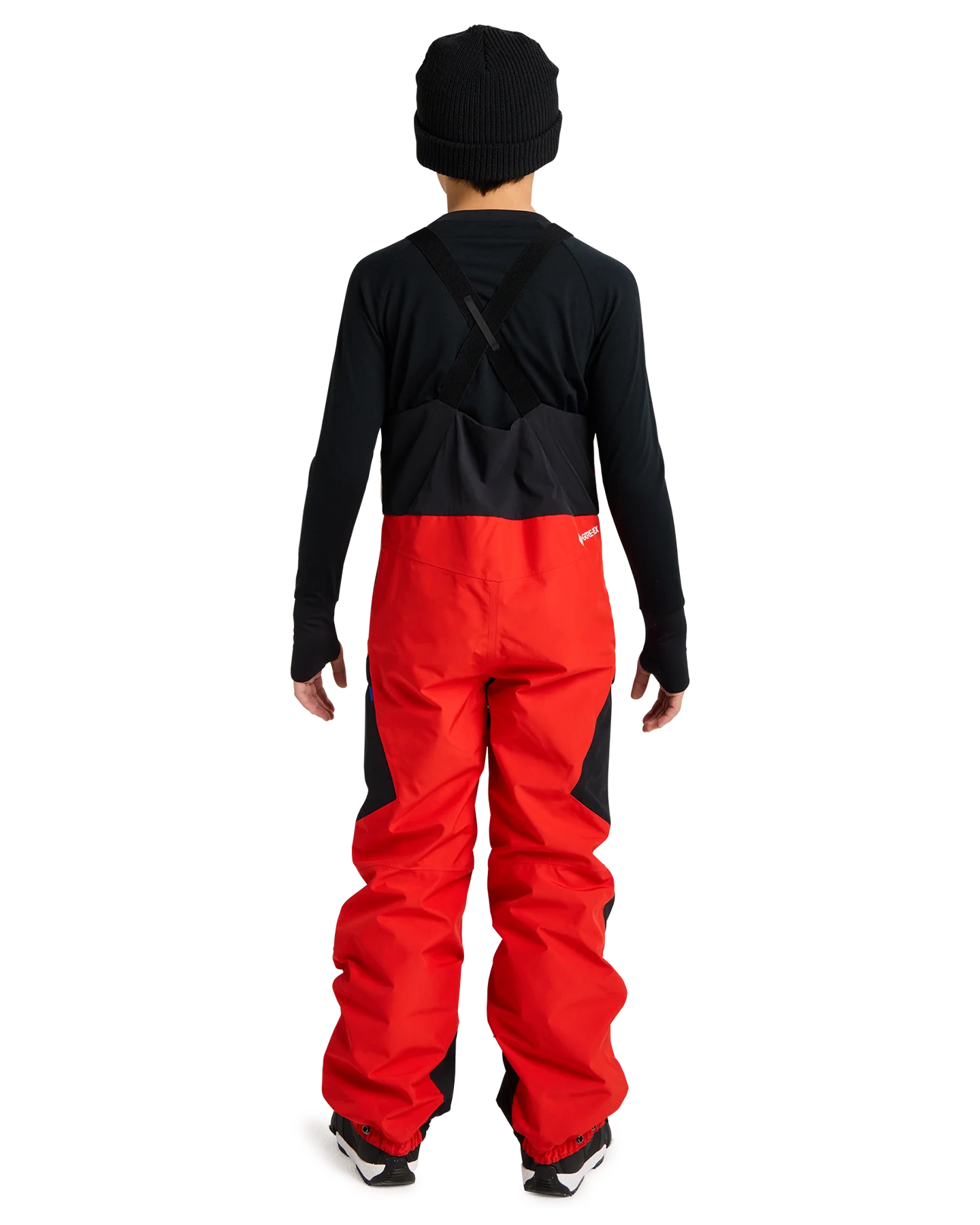 Burton Kids' Powline Gore-Tex 2L Snow Bib Pants - Flame Scarlet / True Black - Image 3