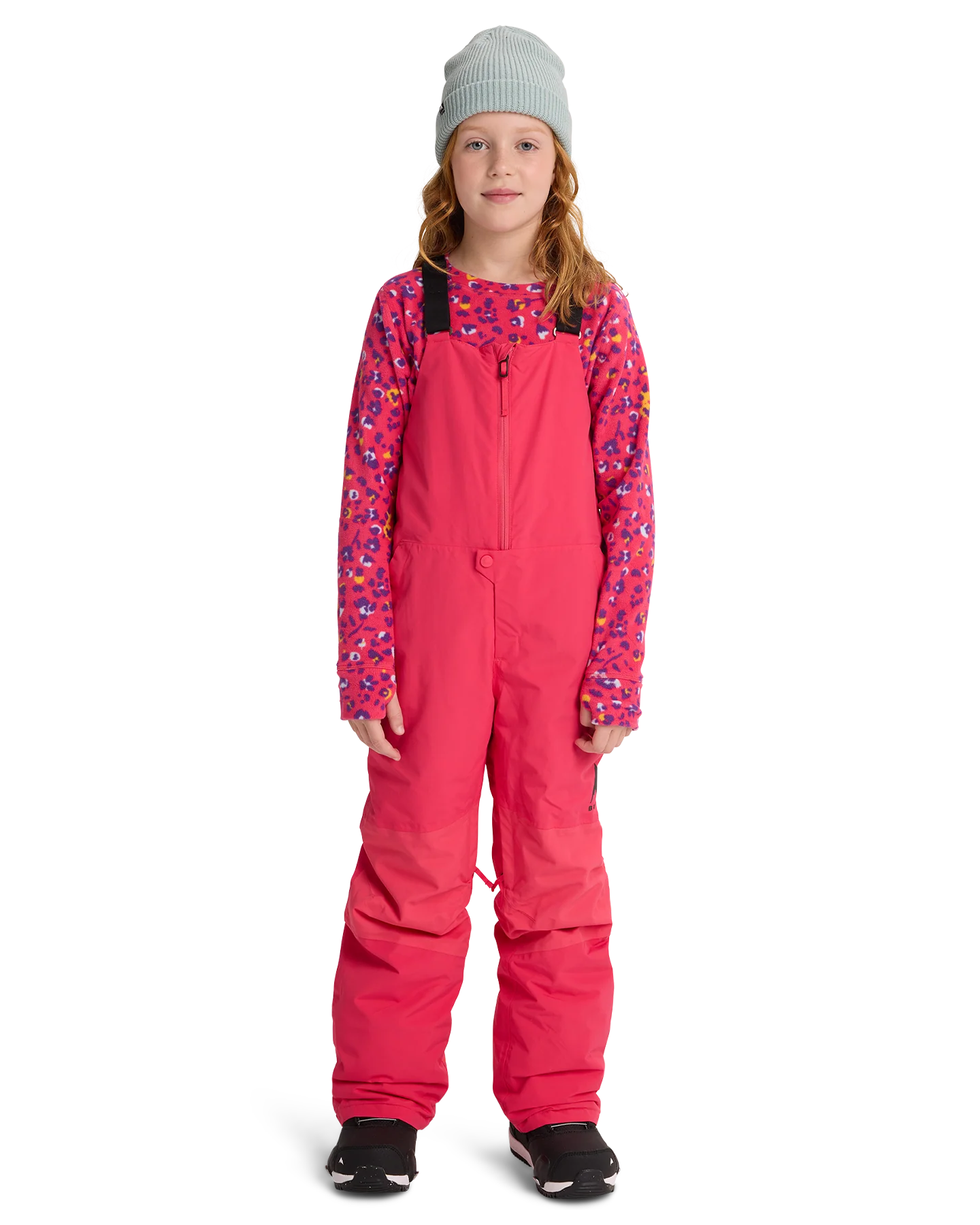 Burton Kids' Skylar 2L Snow Bib Pants - Azalea Pink - Image 3