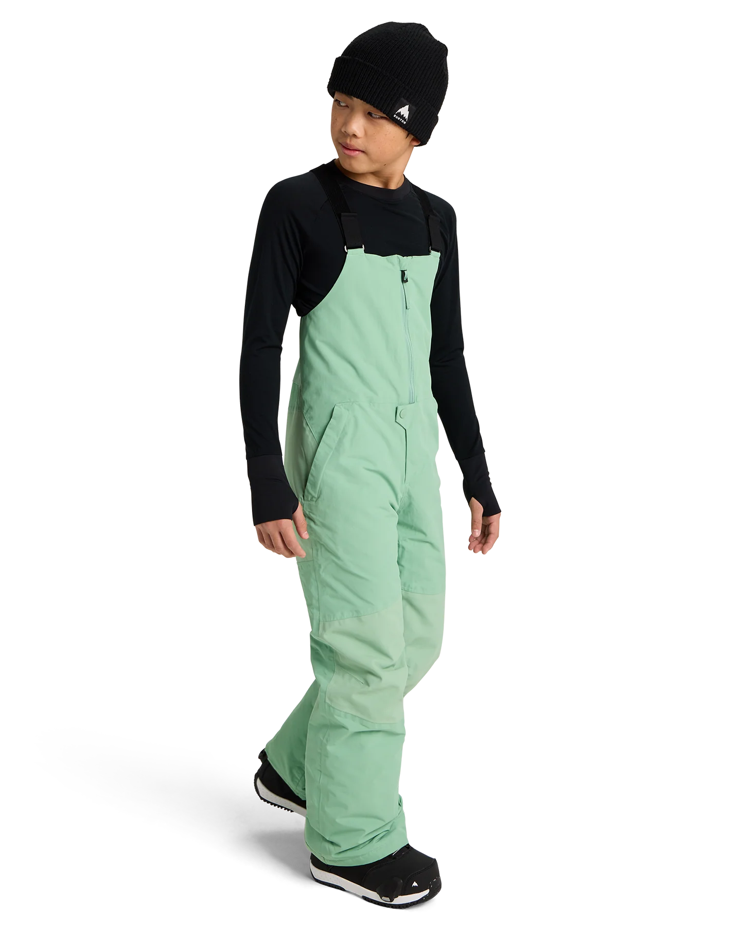 Burton Kids' Skylar 2L Snow Bib Pants - Soft Sage - Image 3