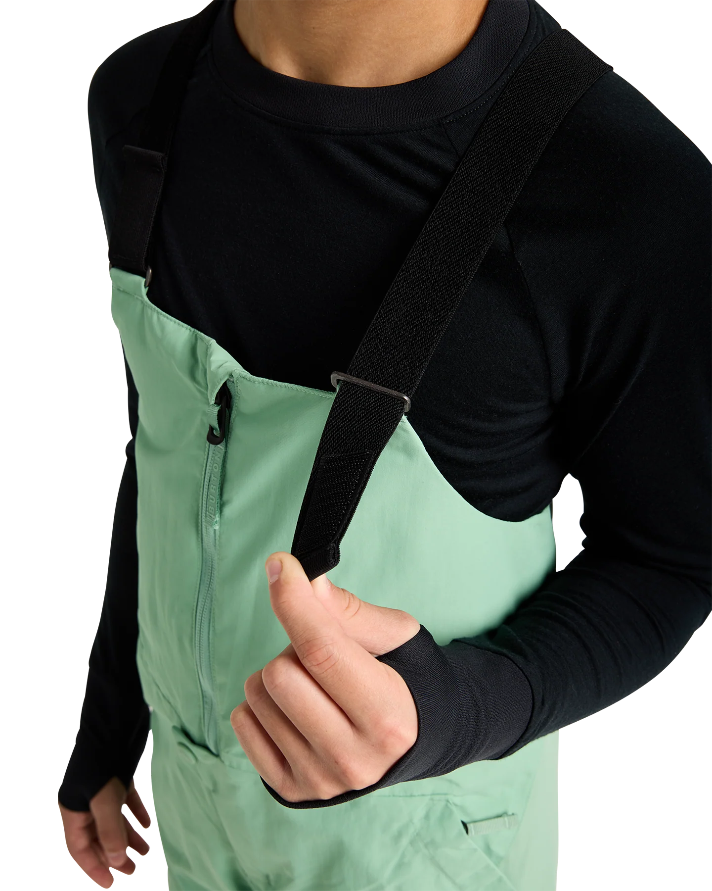 Burton Kids' Skylar 2L Snow Bib Pants - Soft Sage - Image 5