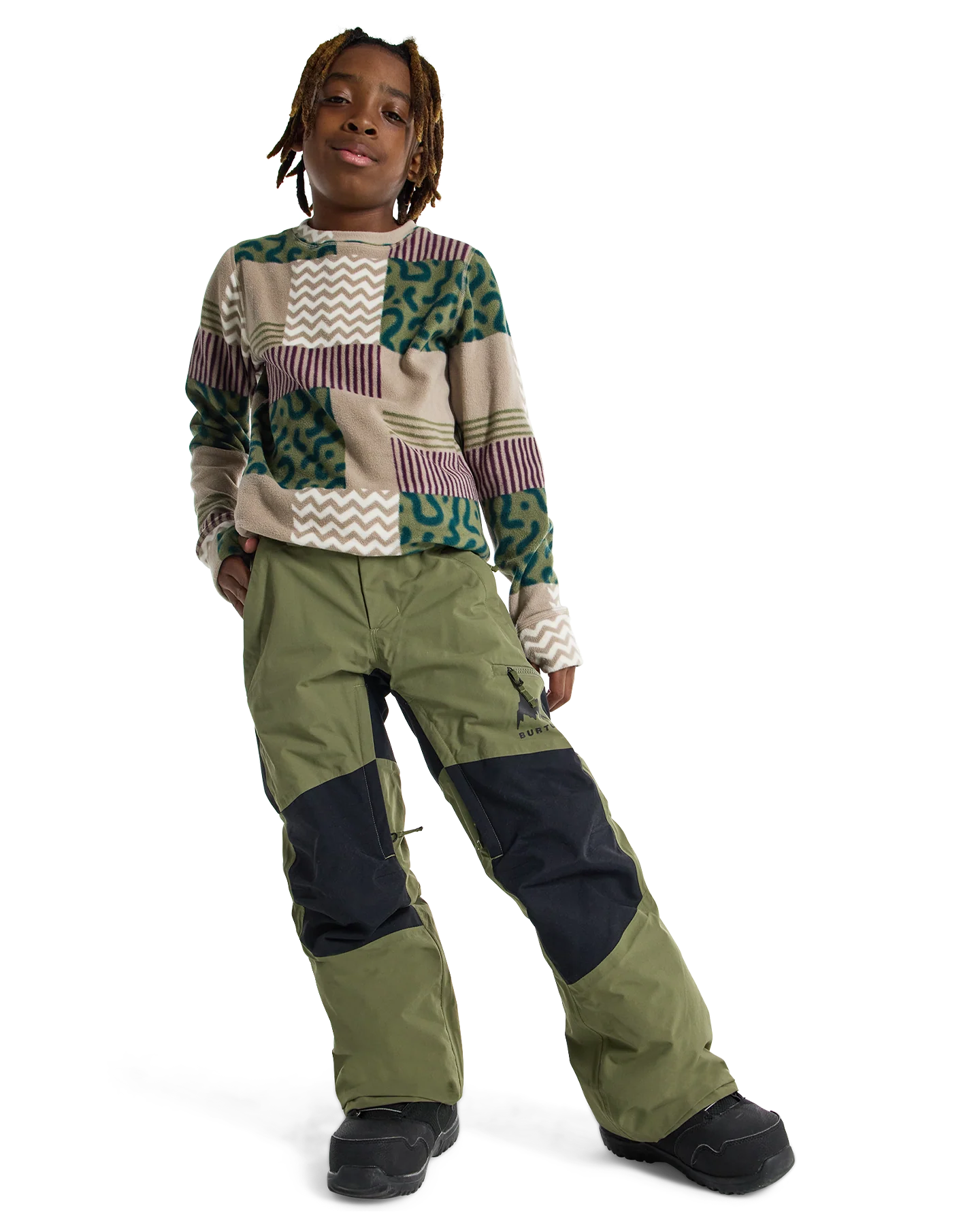 Burton Kids' Skylar Snow Pants - Forest Moss - Image 2