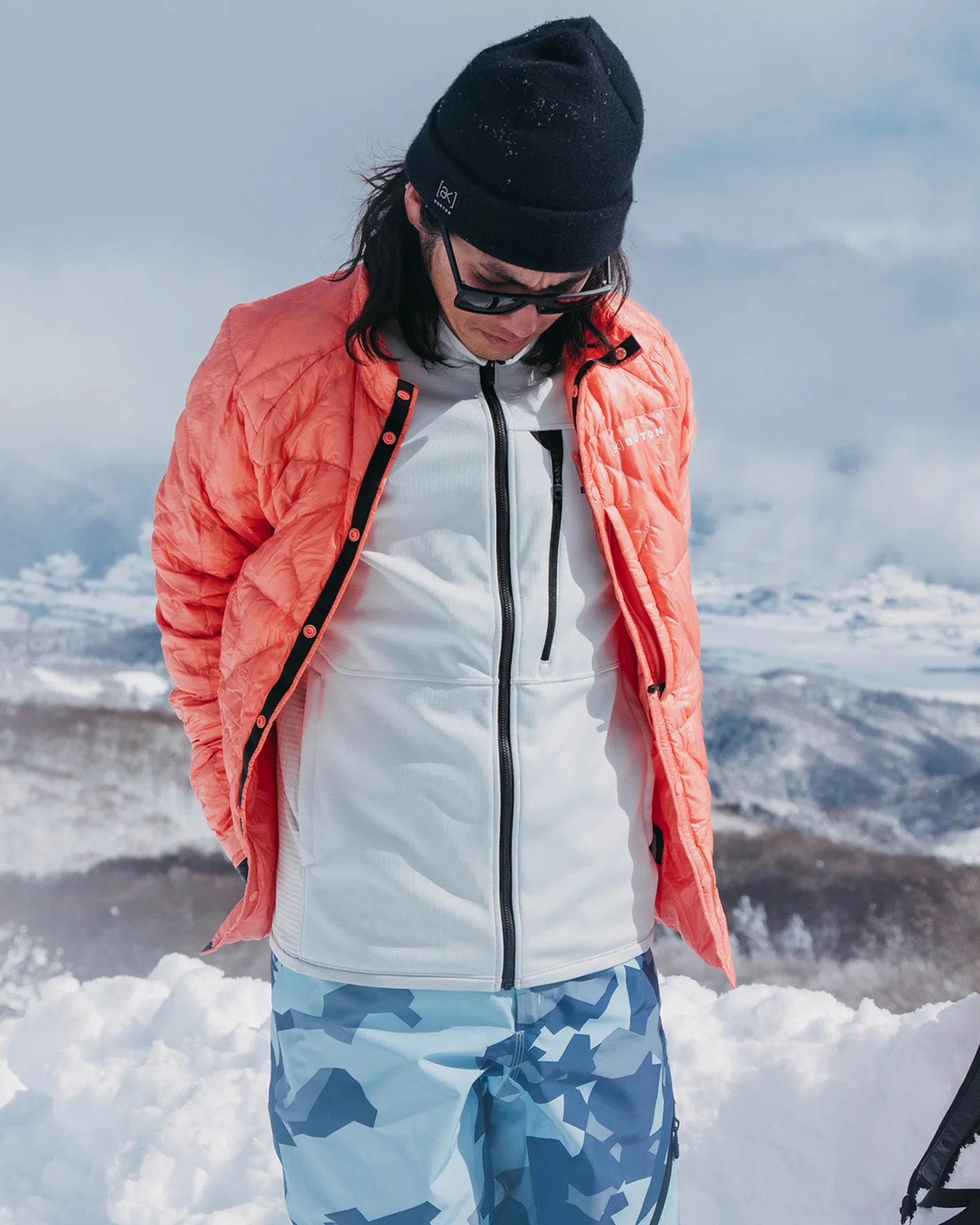 Burton Men's [ak]® Baker Ultralight Down Jacket - Reef Pink - Image 3