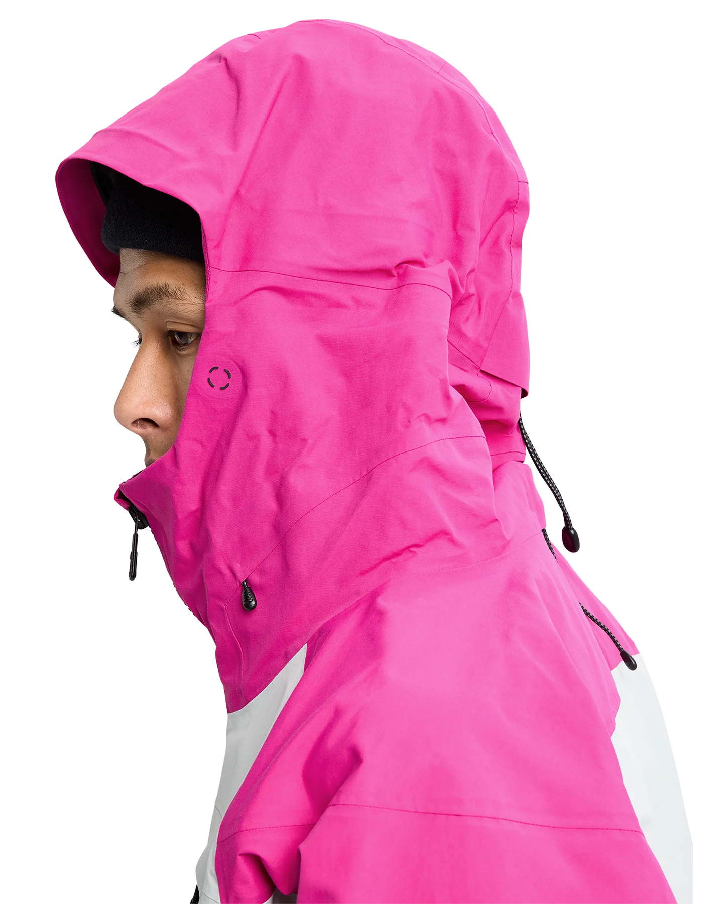 Burton Men's [ak]® Cyclic Gore‑Tex 2L Snow Jacket - Very Berry/Gray Cloud - Image 7