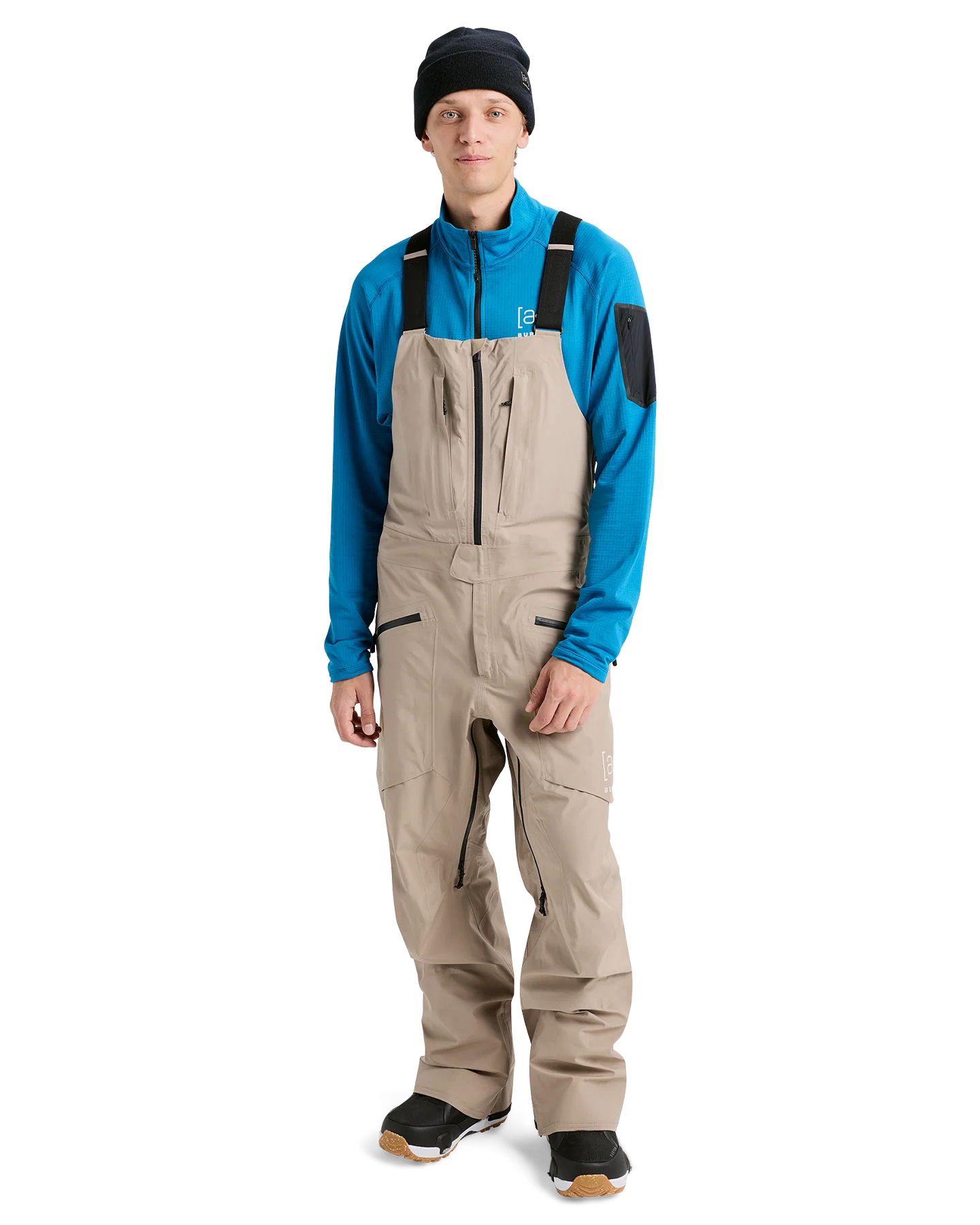 Burton Men's [ak]® Freebird Gore‑Tex 3L Snow Bib Pants - Summit Taupe - Image 3