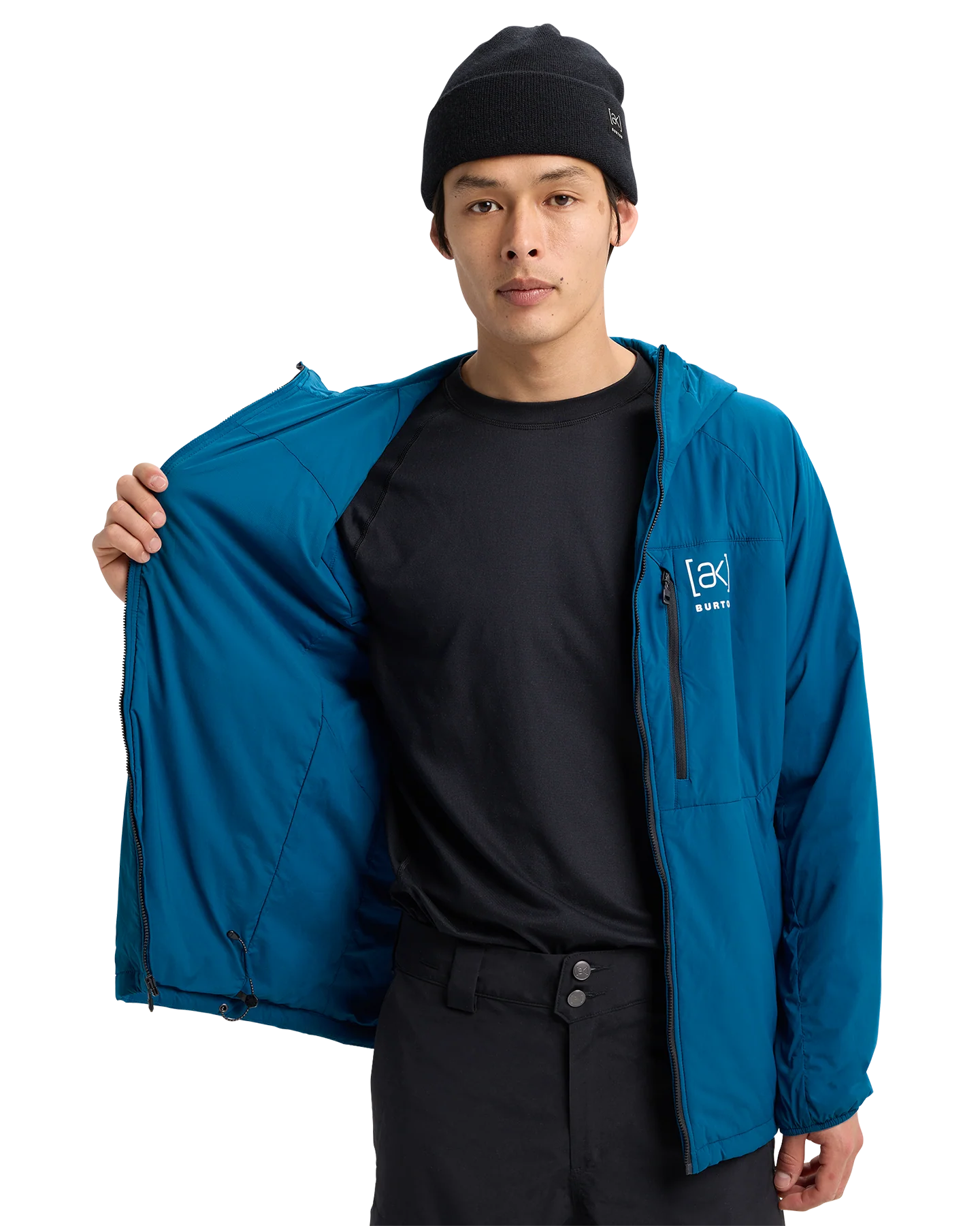 Burton Men's [ak]® Helium Hooded Stretch Insulated Jacket - Blue Teal - Image 3