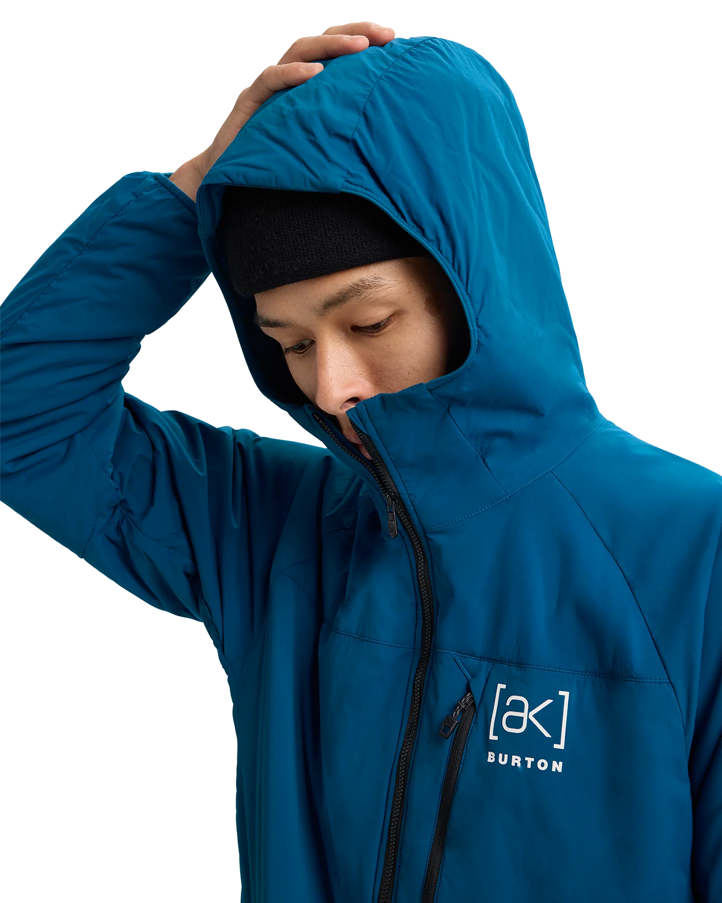 Burton Men's [ak]® Helium Hooded Stretch Insulated Jacket - Blue Teal - Image 5