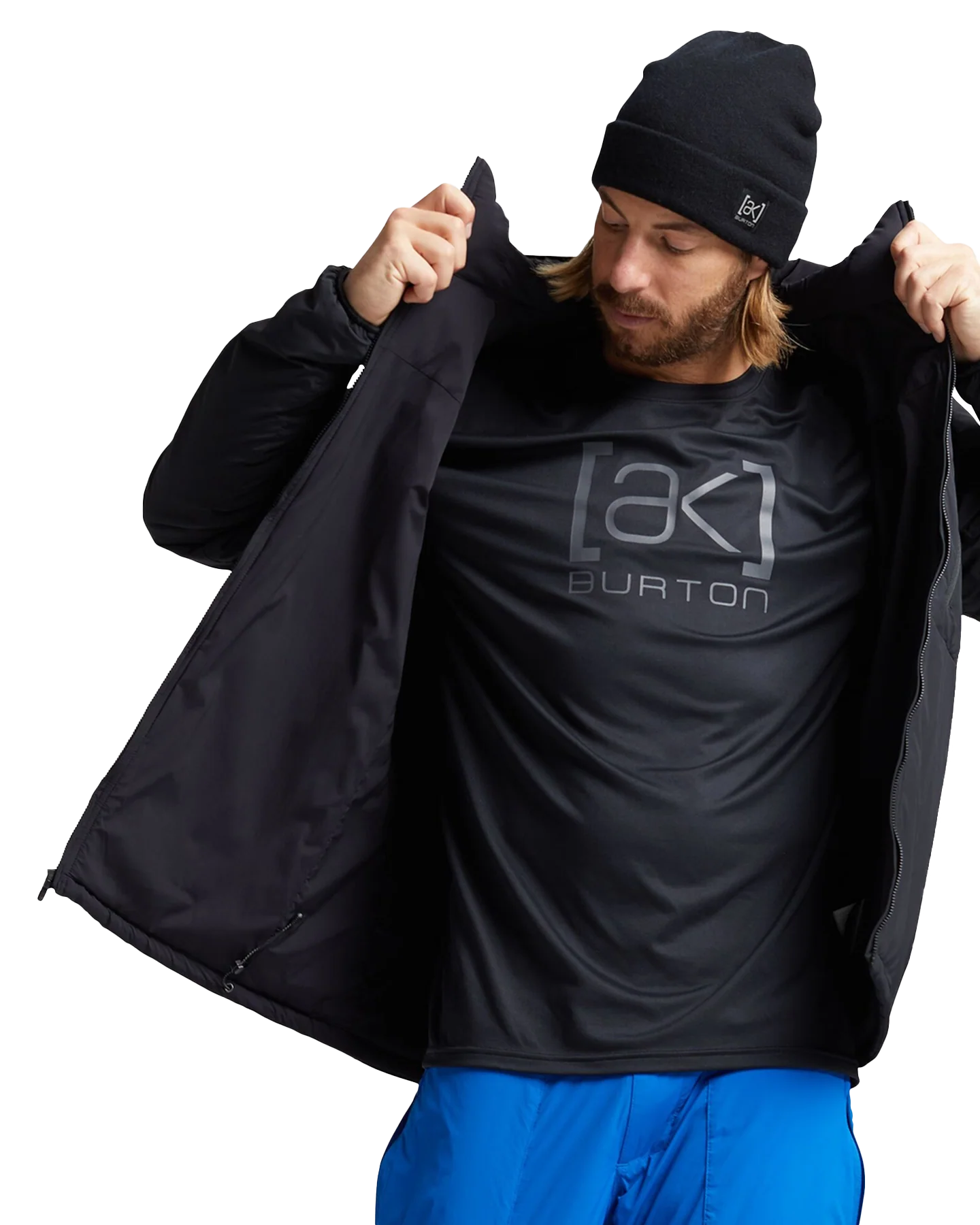 Burton Men's [ak]® Helium Hooded Stretch Insulated Jacket - True Black - Image 3