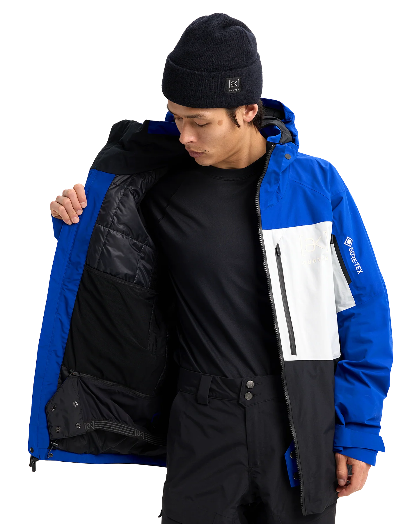 Burton Men's [ak]® Swash GORE-TEX® 2L Snow Jacket - Jake Blue/Gray Cloud/True Black - Image 6