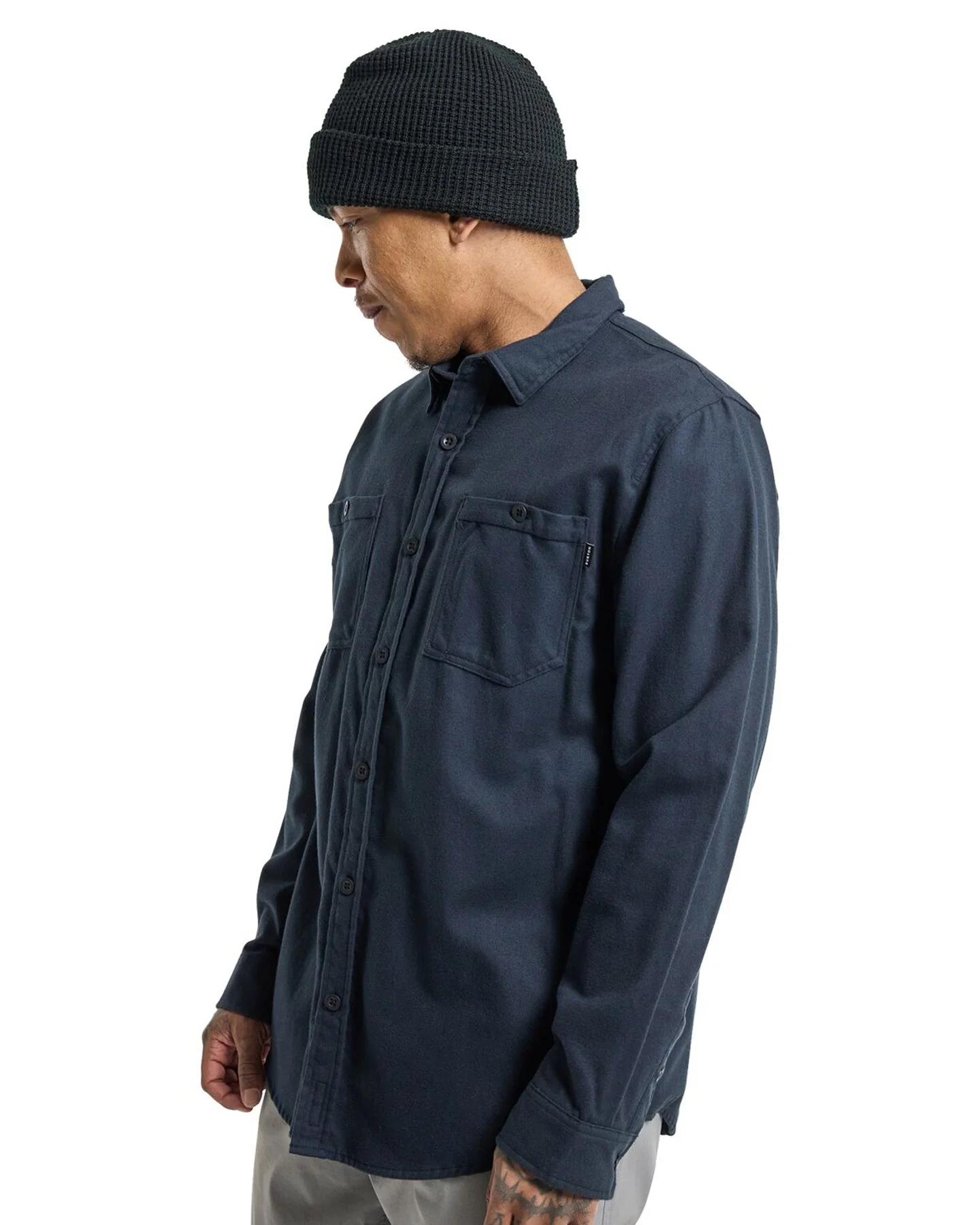 Burton Men's Favorite Long Sleeve Flannel - True Black - Image 2