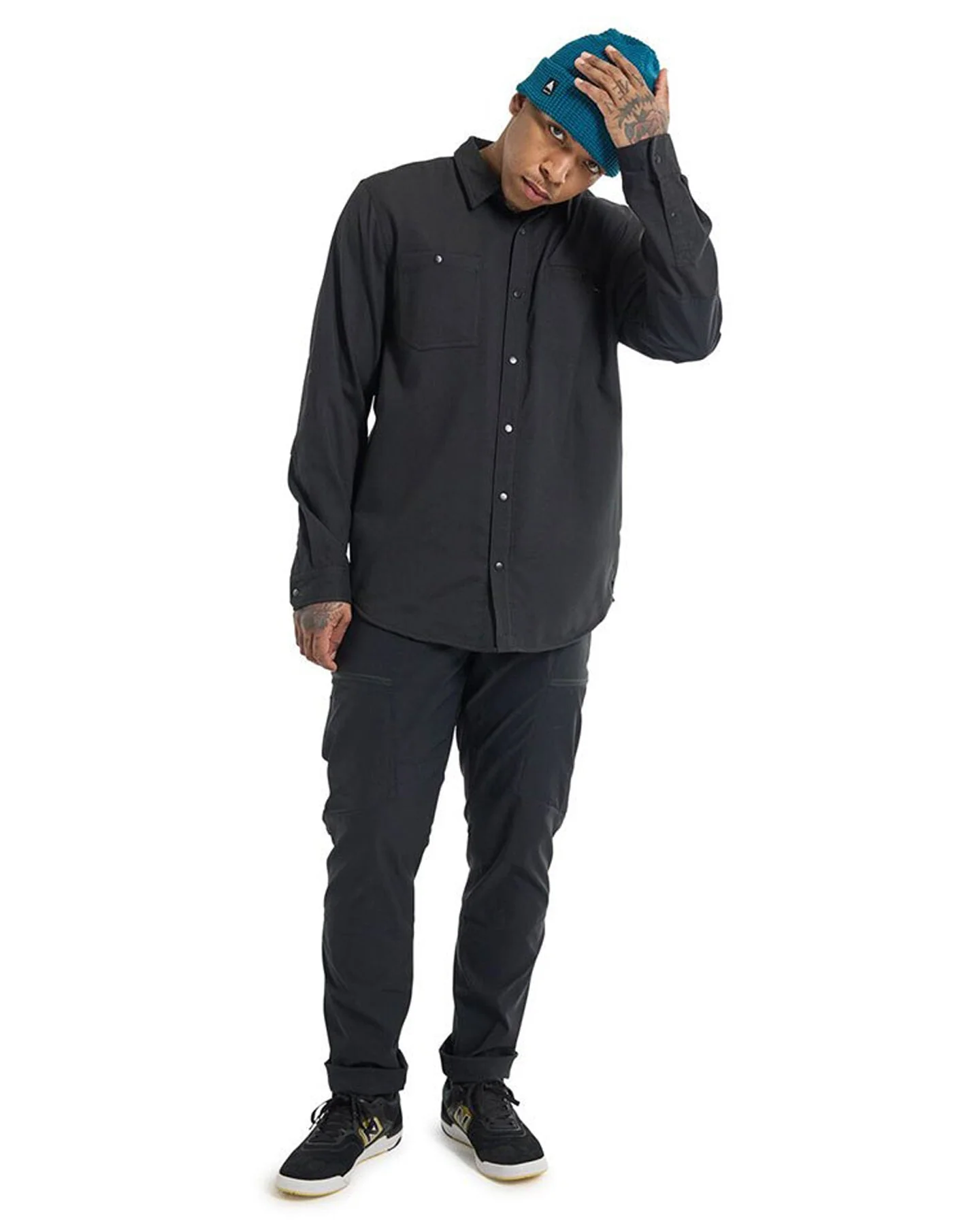 Burton Men's Favorite Performance Long Sleeve Flannel - True Black - Image 2
