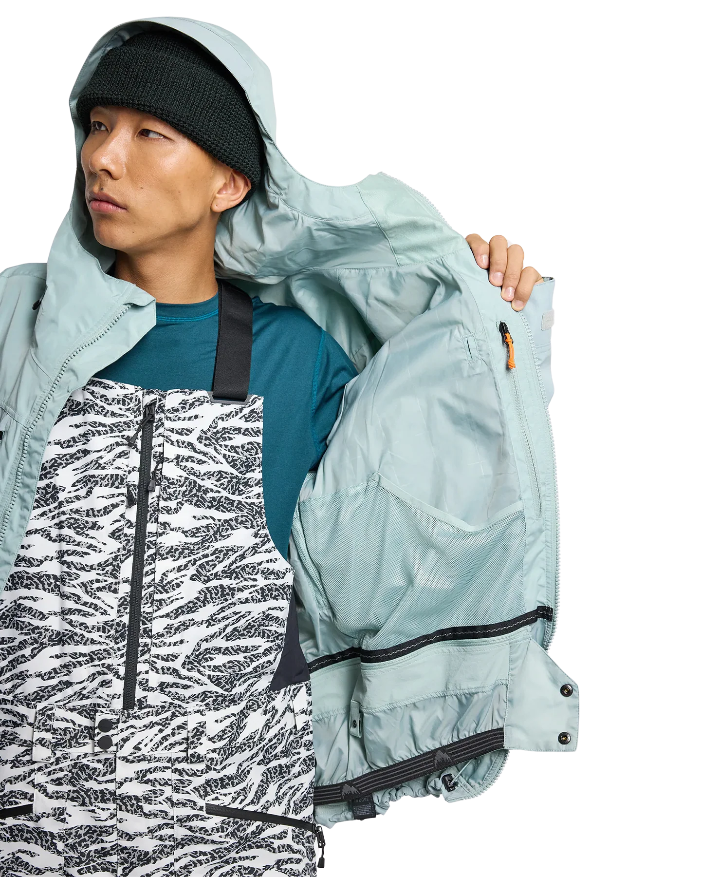 Burton Men's Frostner 2L Snow Jacket - Petrol Green - Image 7