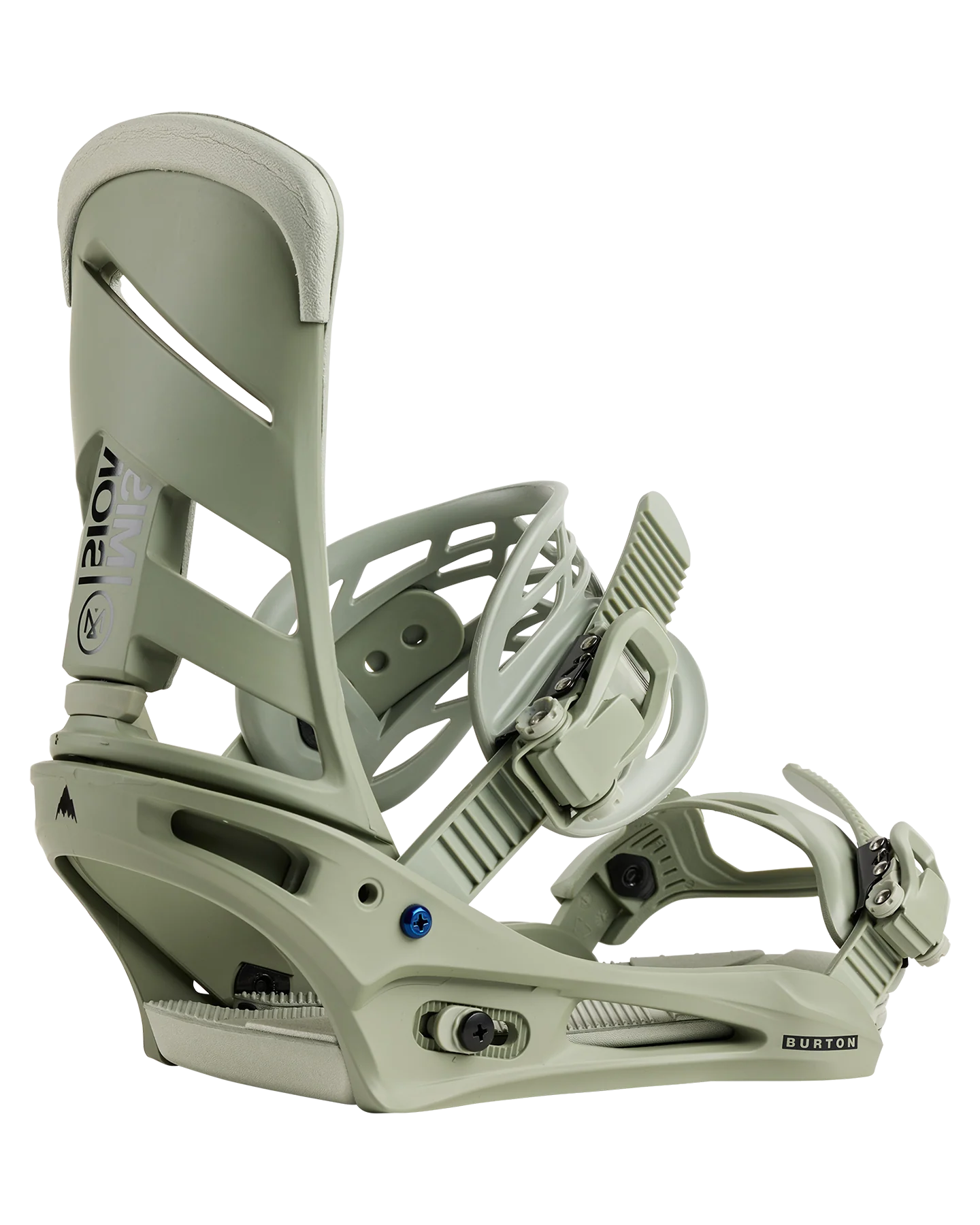 Burton Men's Mission Re:Flex Snowboard Bindings - Talc Green