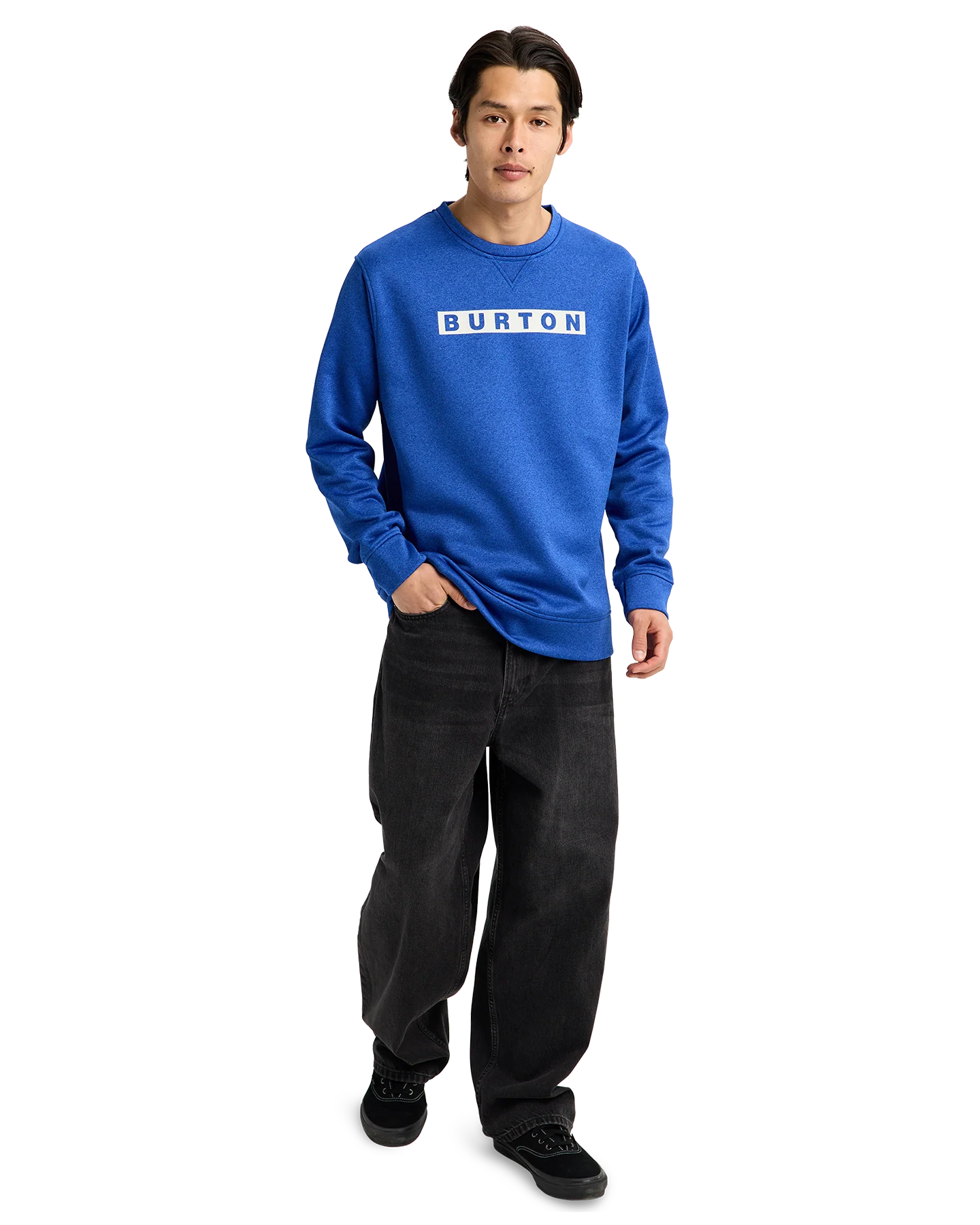 Burton Men's Oak Pullover Crewneck - Jake Blue Heather - Image 2