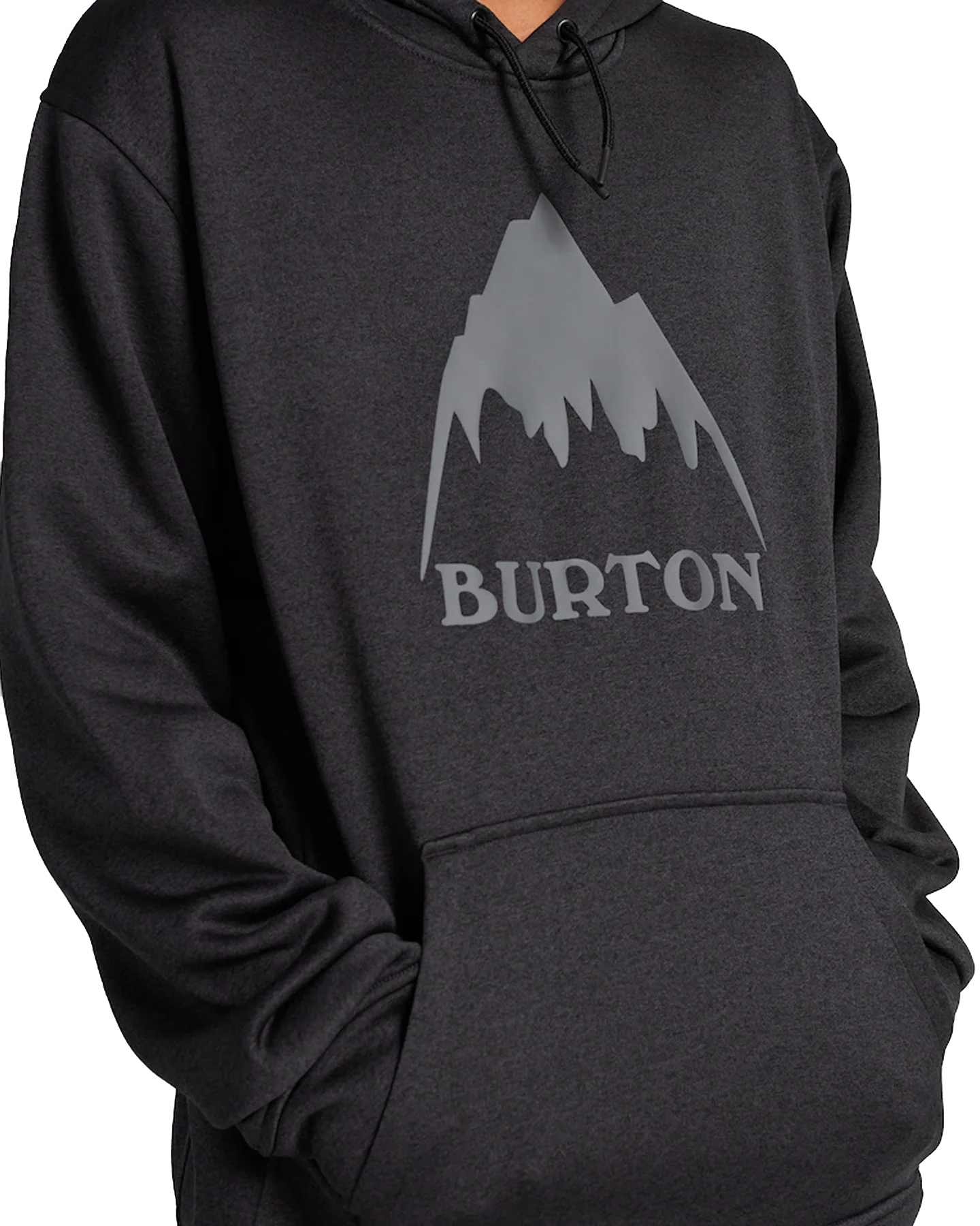 Burton Men's Oak Pullover Hoodie - True Black Heather - Image 4