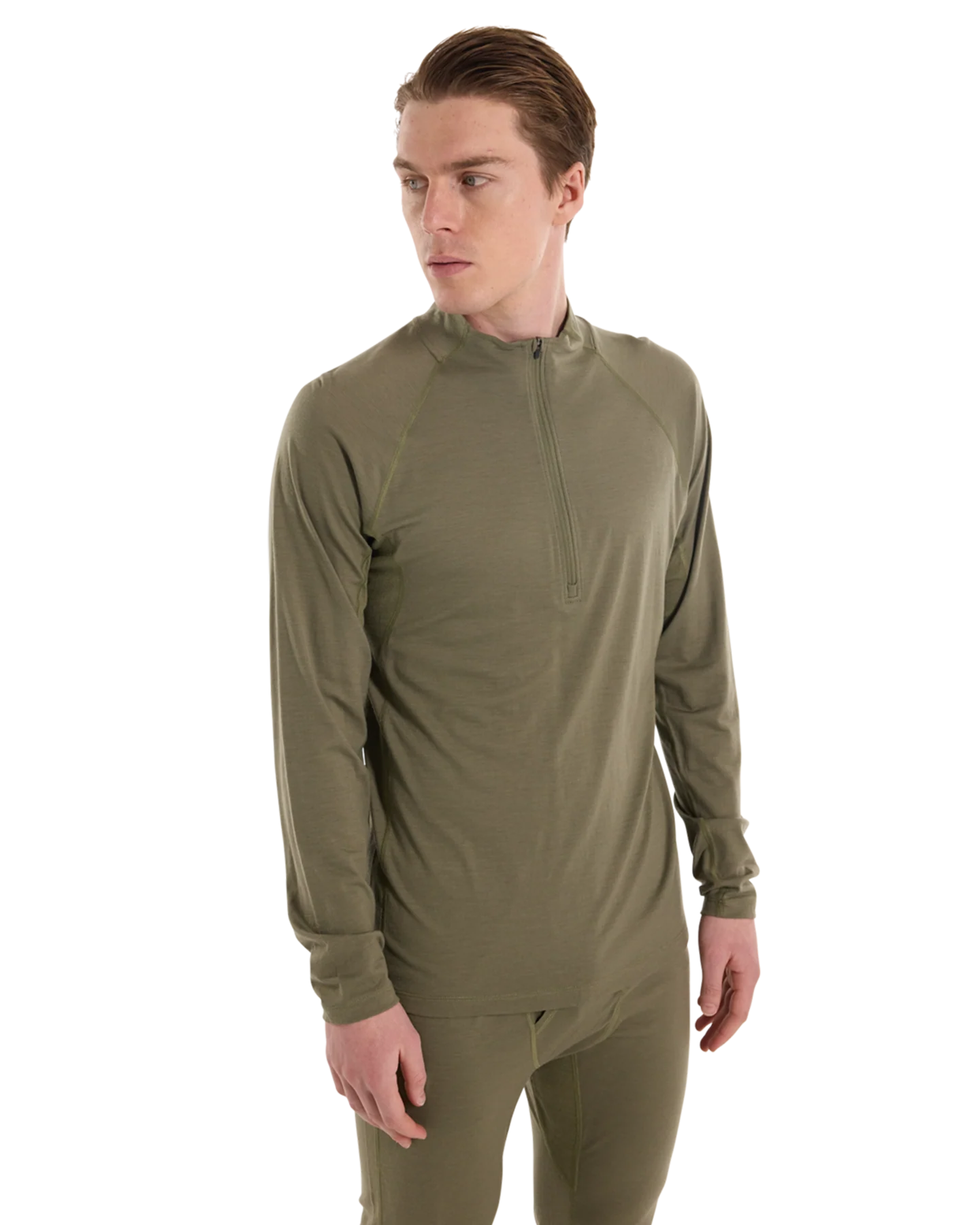 Burton Men's Phayse Merino Quarter Zip Fleece - Forest Moss - Image 3