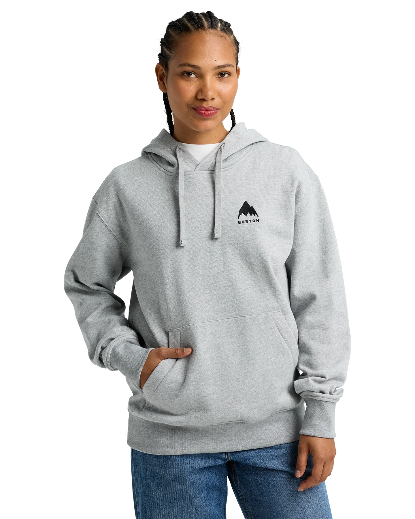 Burton Mountain Pullover Hoodie - Gray Heather - Image 3
