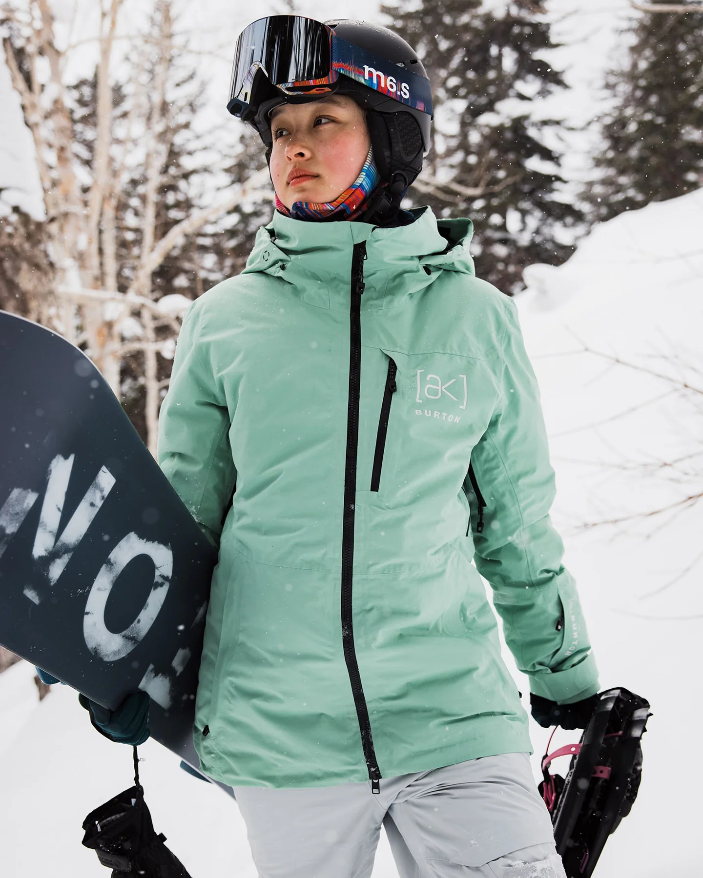 Burton Women's [ak]® Flare 2L GORE-TEX® Down Snow Jacket - Soft Sage - Image 2