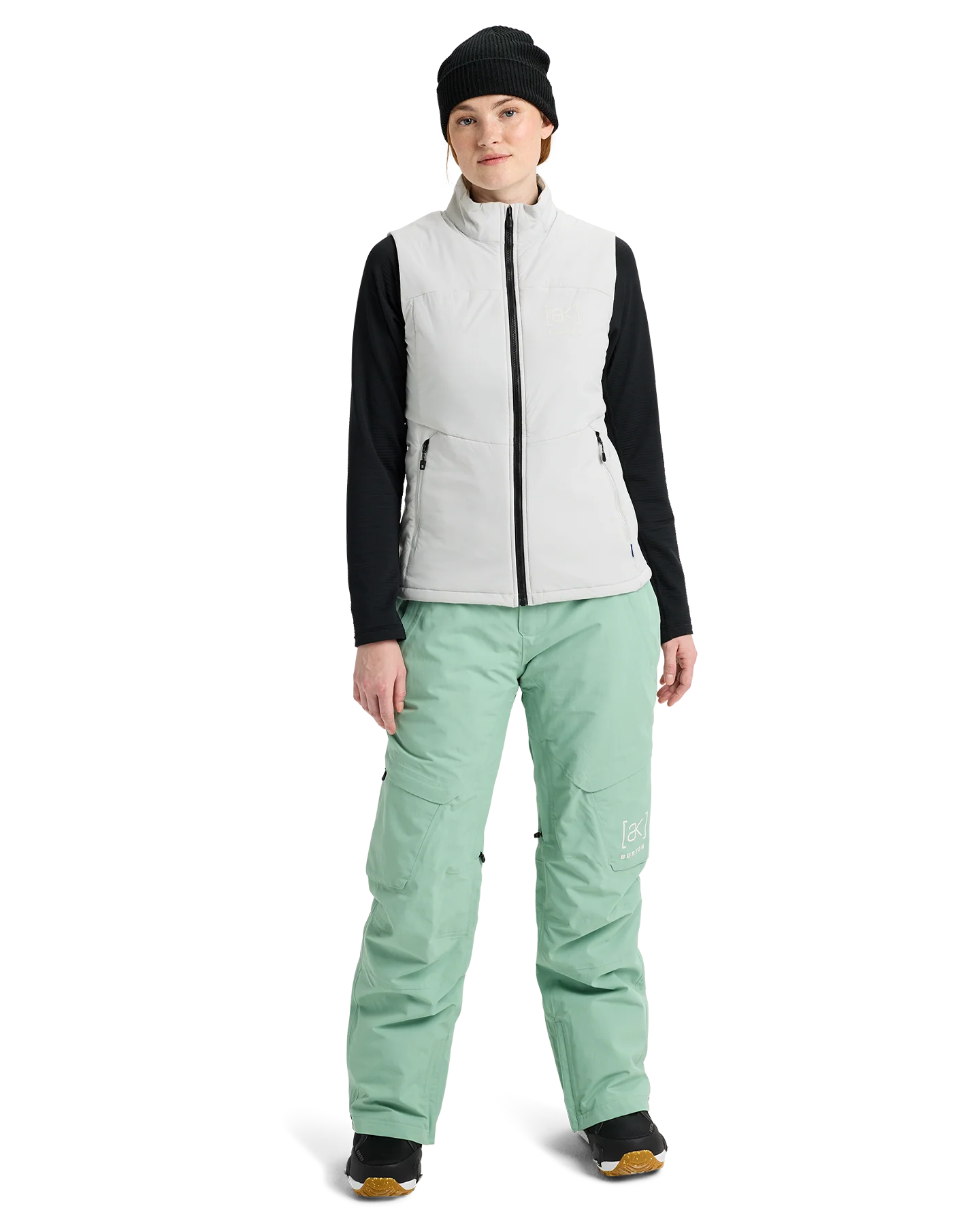 Burton Women's [ak]® Helium Stretch Insulated Vest - Gray Cloud - Image 3