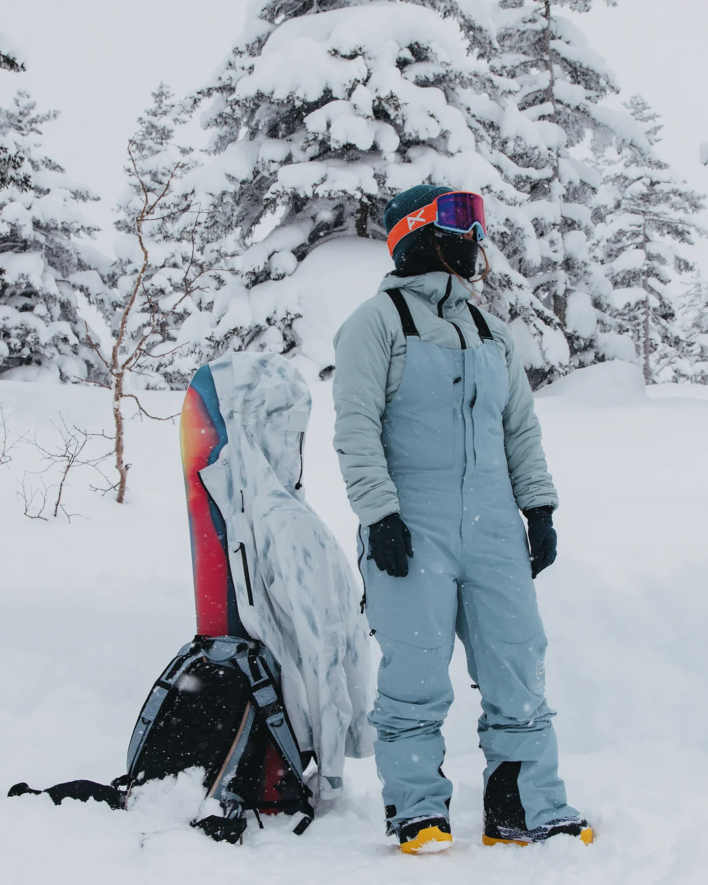 Burton Women's [ak]® Kimmy GORE-TEX® 2L Snow Bib - Dusty Blue - Image 2