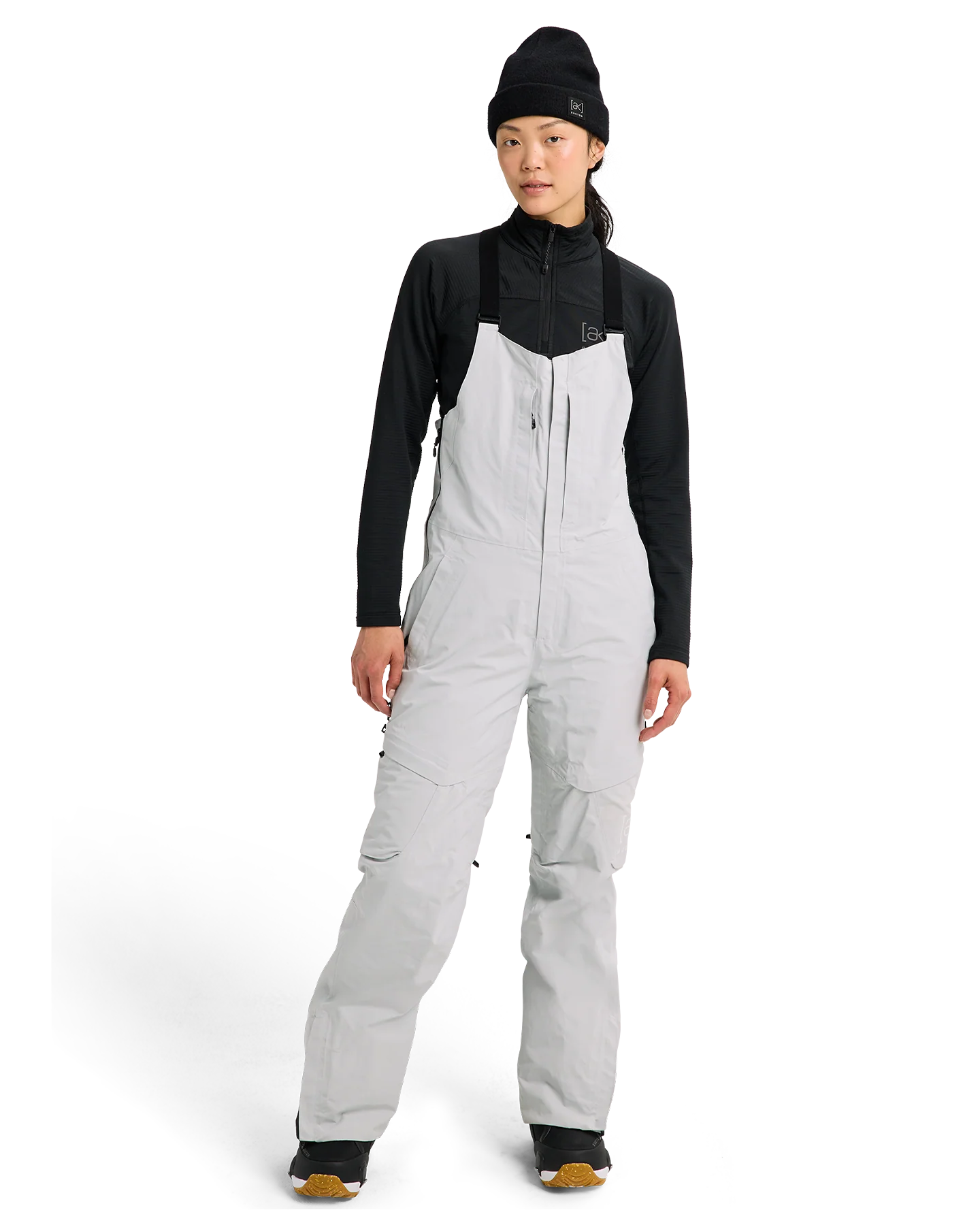 Burton Women's [ak]® Kimmy GORE-TEX® 2L Snow Bib Pants - Gray Cloud - Image 3