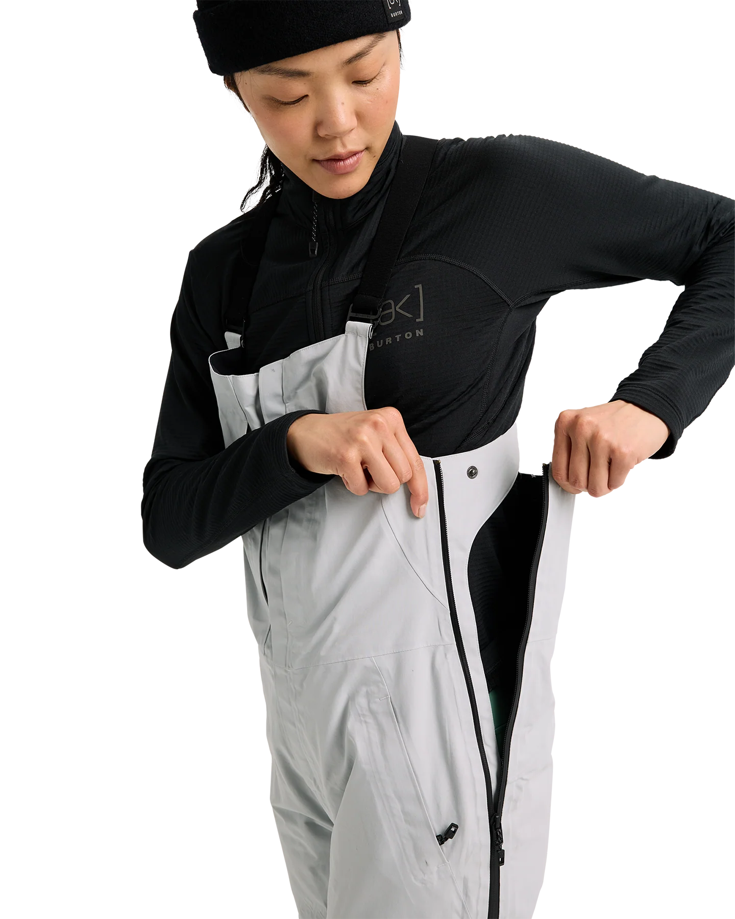 Burton Women's [ak]® Kimmy GORE-TEX® 2L Snow Bib Pants - Gray Cloud - Image 6