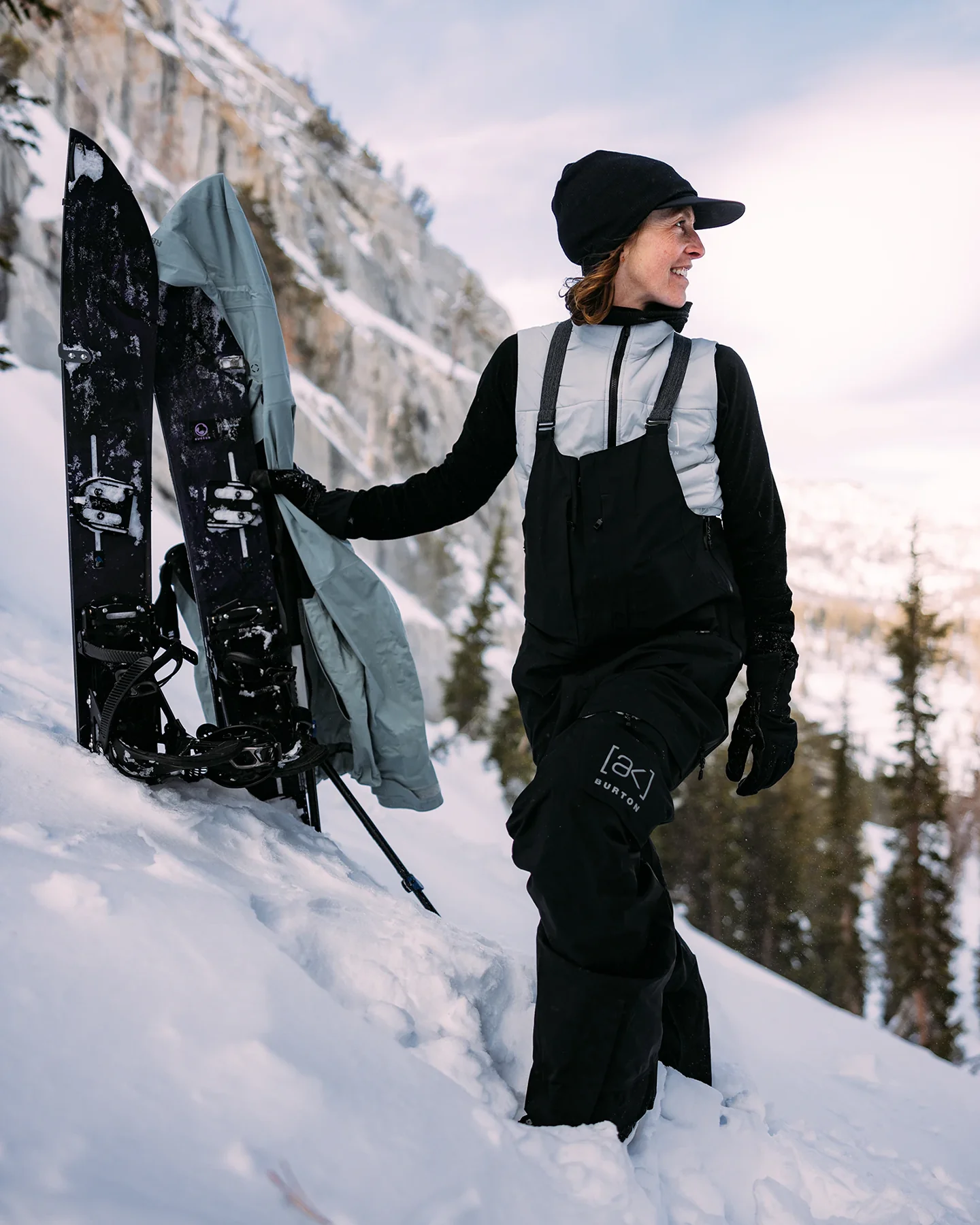 Burton Women's [ak]® Kimmy GORE-TEX® 2L Snow Bib - True Black - Image 2